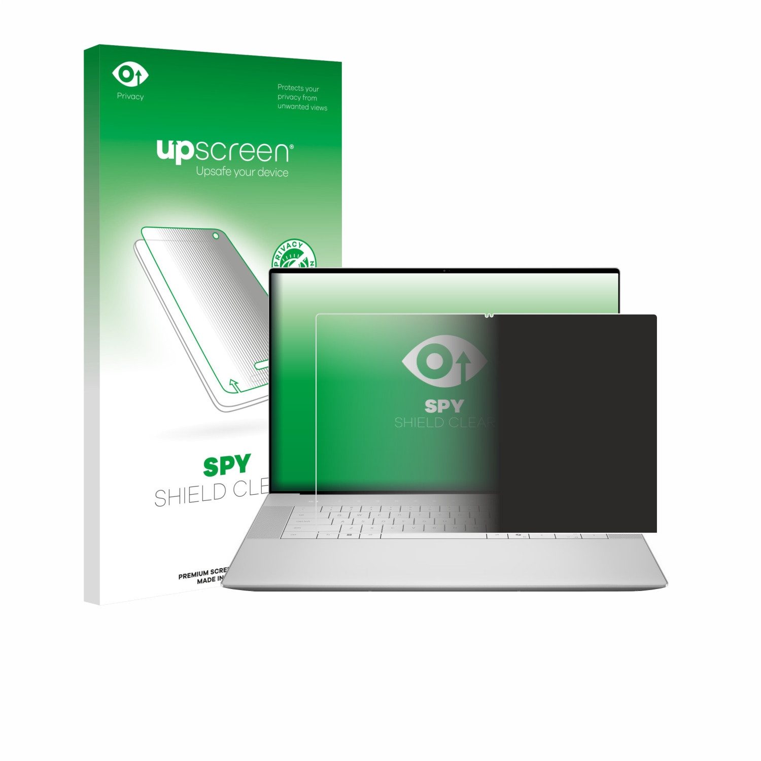 upscreen Displayschutzfolie Sichtschutzfolie für Dell 16 Premium Laptop, Anti-Spy Privacy Sichtschutz Blickschutzfolie Blaulicht-Schutz