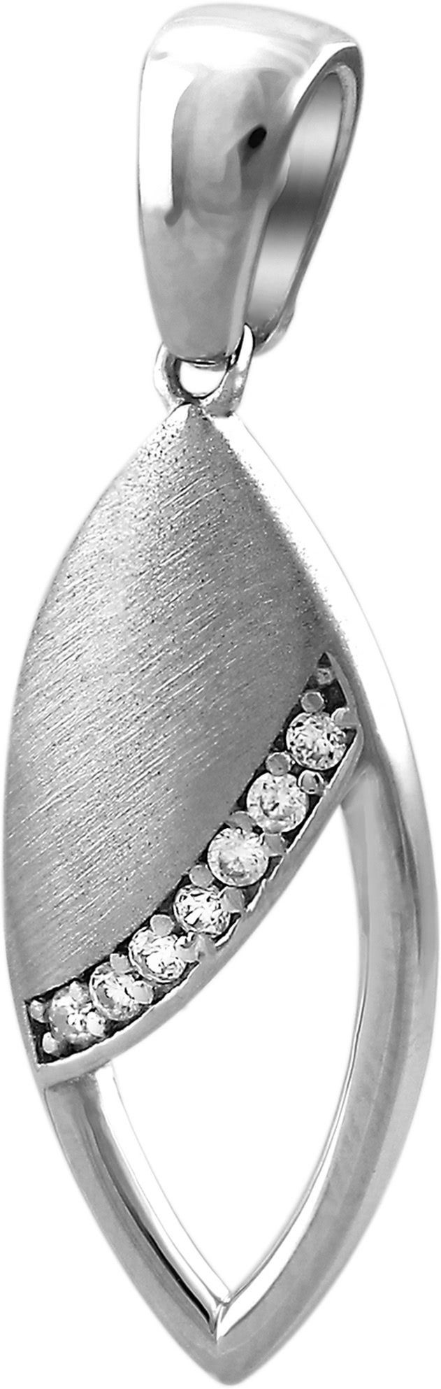 SilberDream Kettenanhänger SilberDream Tropfen Kettenanhänger, Tropfenanhänger 925 Sterling Silber, silber, weiß