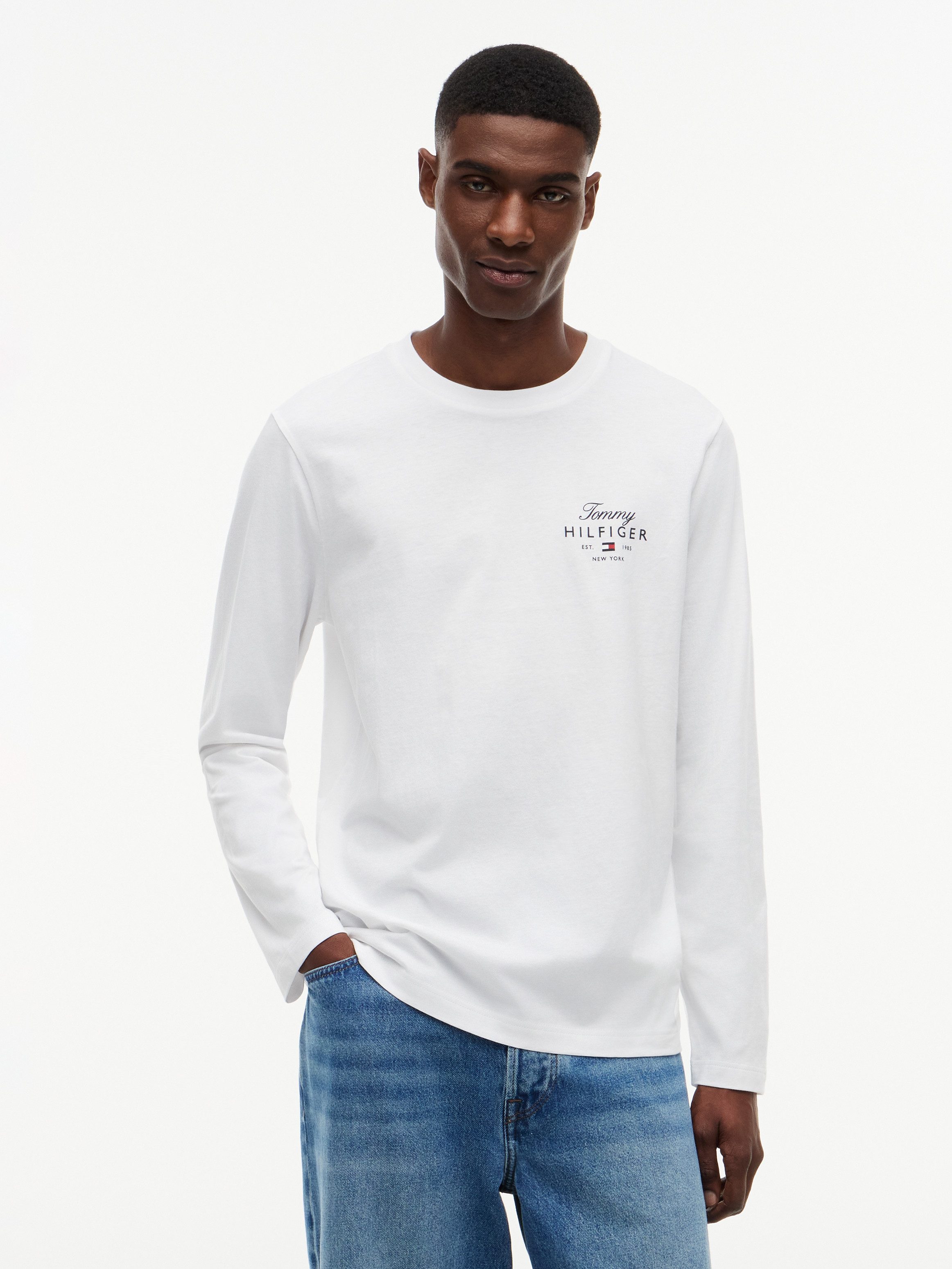 Tommy Hilfiger Langarmshirt SCRIPT STACK LS REGULAR TEE