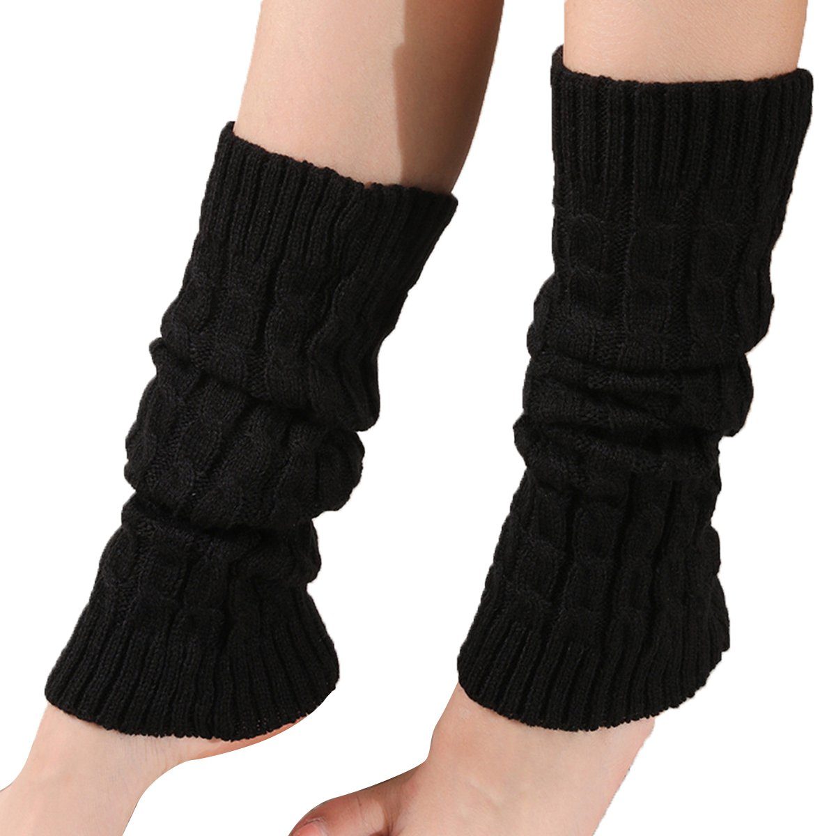 Rnemitery Beinstulpen Beinstulpen, Gestrickte Winter Beinwärmer Socken für Damen Mädchen