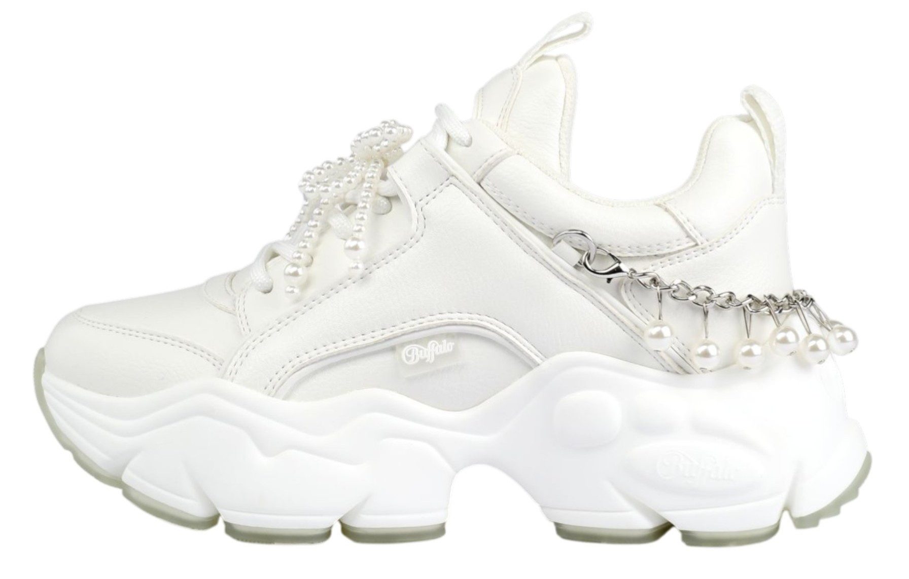 1636666 Binary Chain Pearl White Sneaker