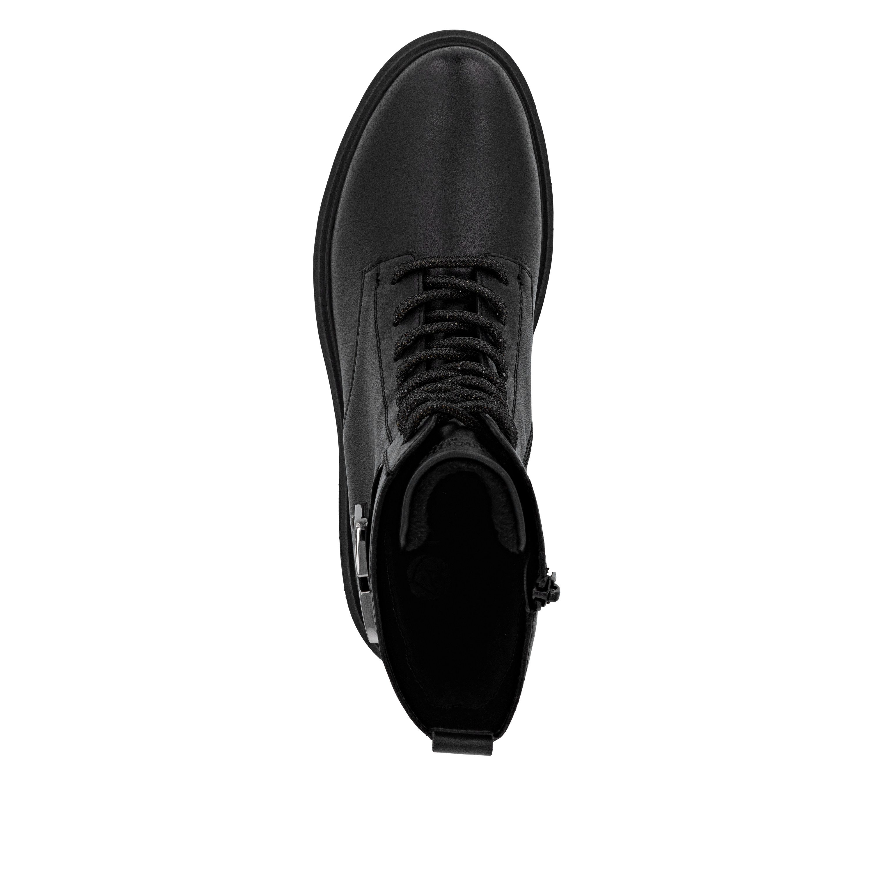 Remonte Schnürboots Stiefelette, Boots, Profilsohle, Blockabsatz mit Zierschnalle