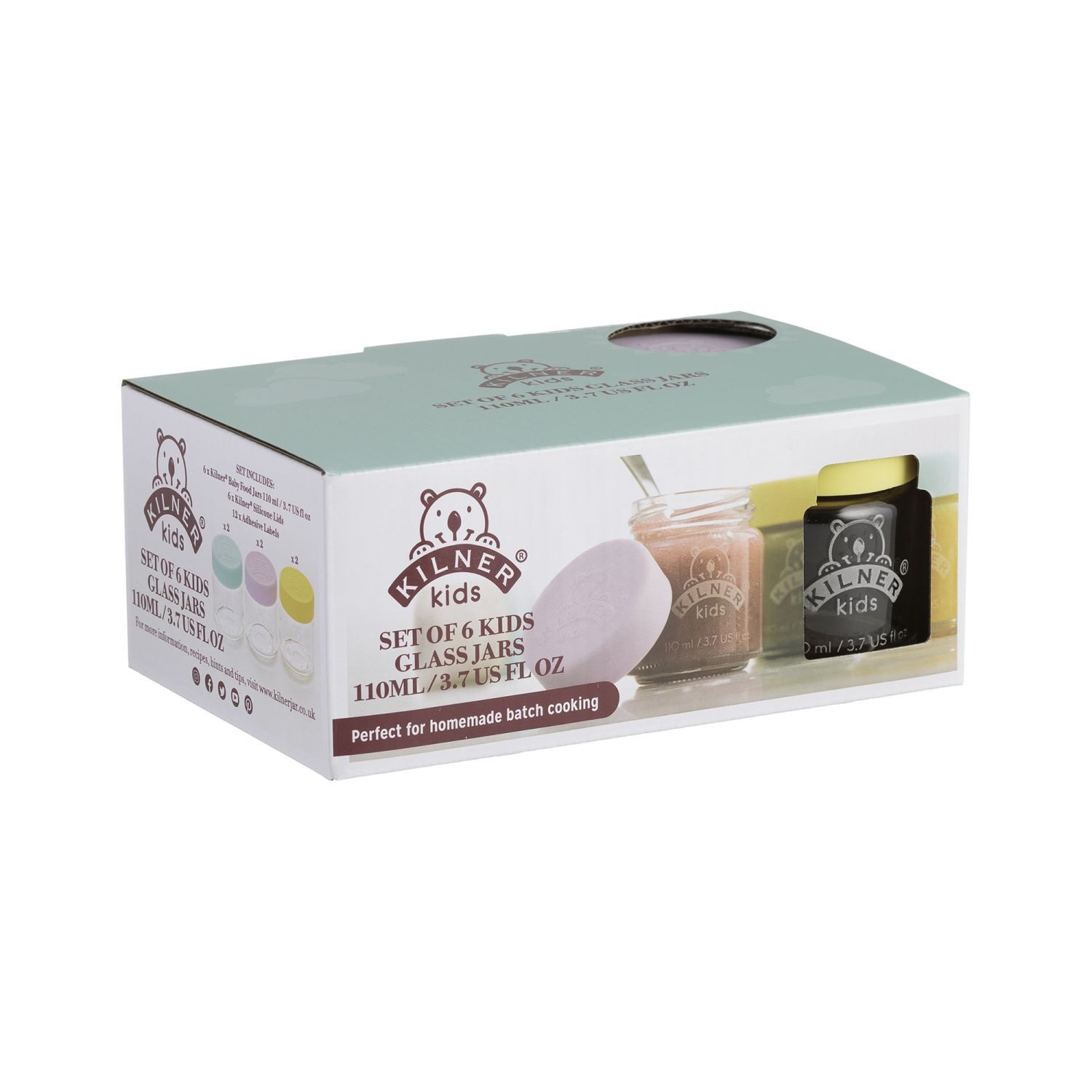 KILNER Aufbewahrungsdose Babygläser 110 ml 6er günstig online kaufen