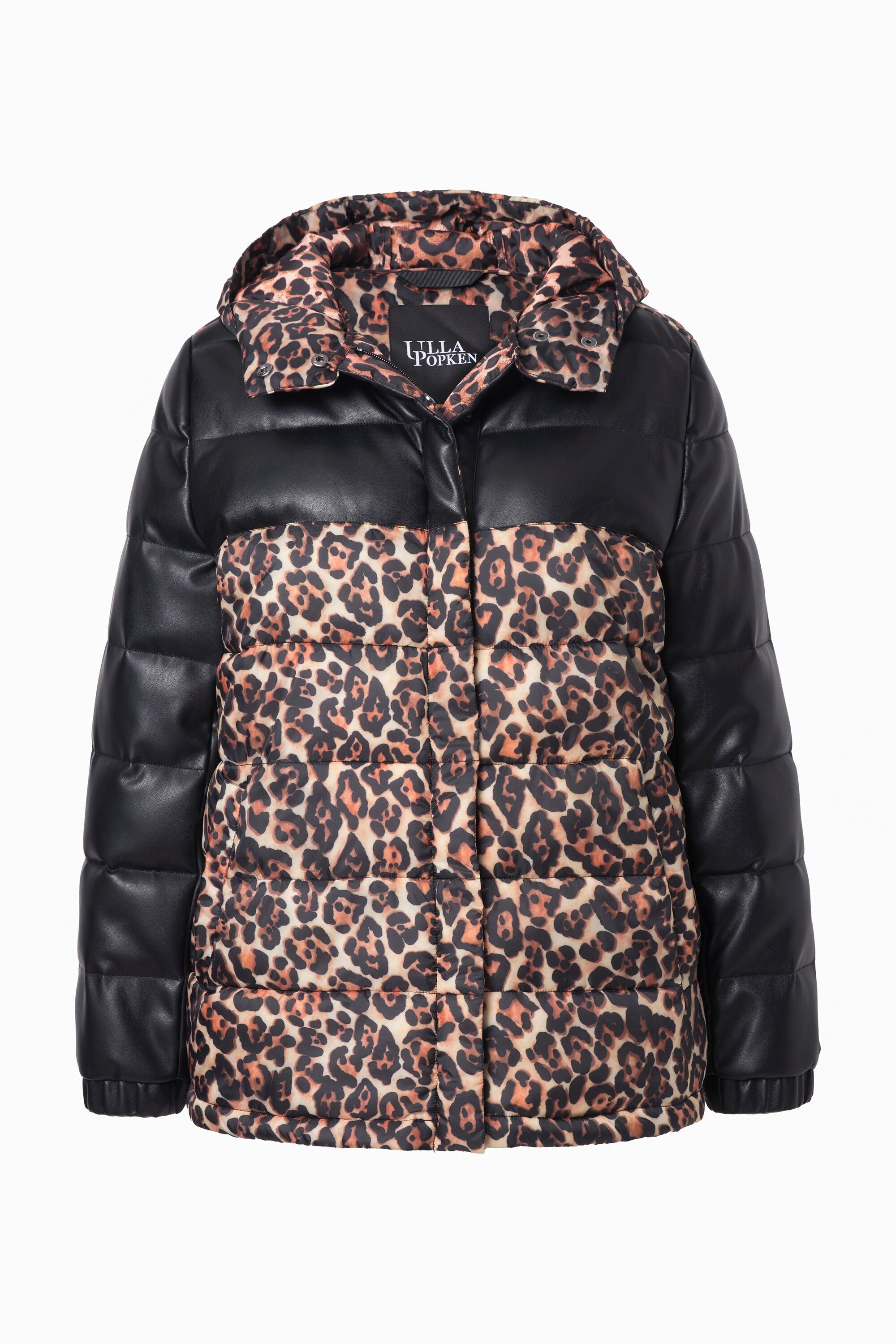 Ulla Popken Steppjacke HYPRAR Steppjacke Lederoptik/Leo günstig online kaufen