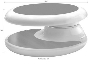 SalesFever Couchtisch, Tischplatte um 360° drehbar