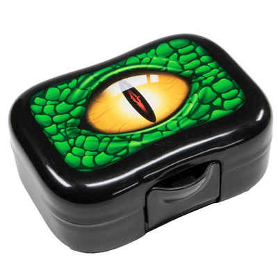 Lunchbox Snack Box Dino Lunchbox Snackdose Dinosaurier, Kunststoff, robust, Clipverschluss