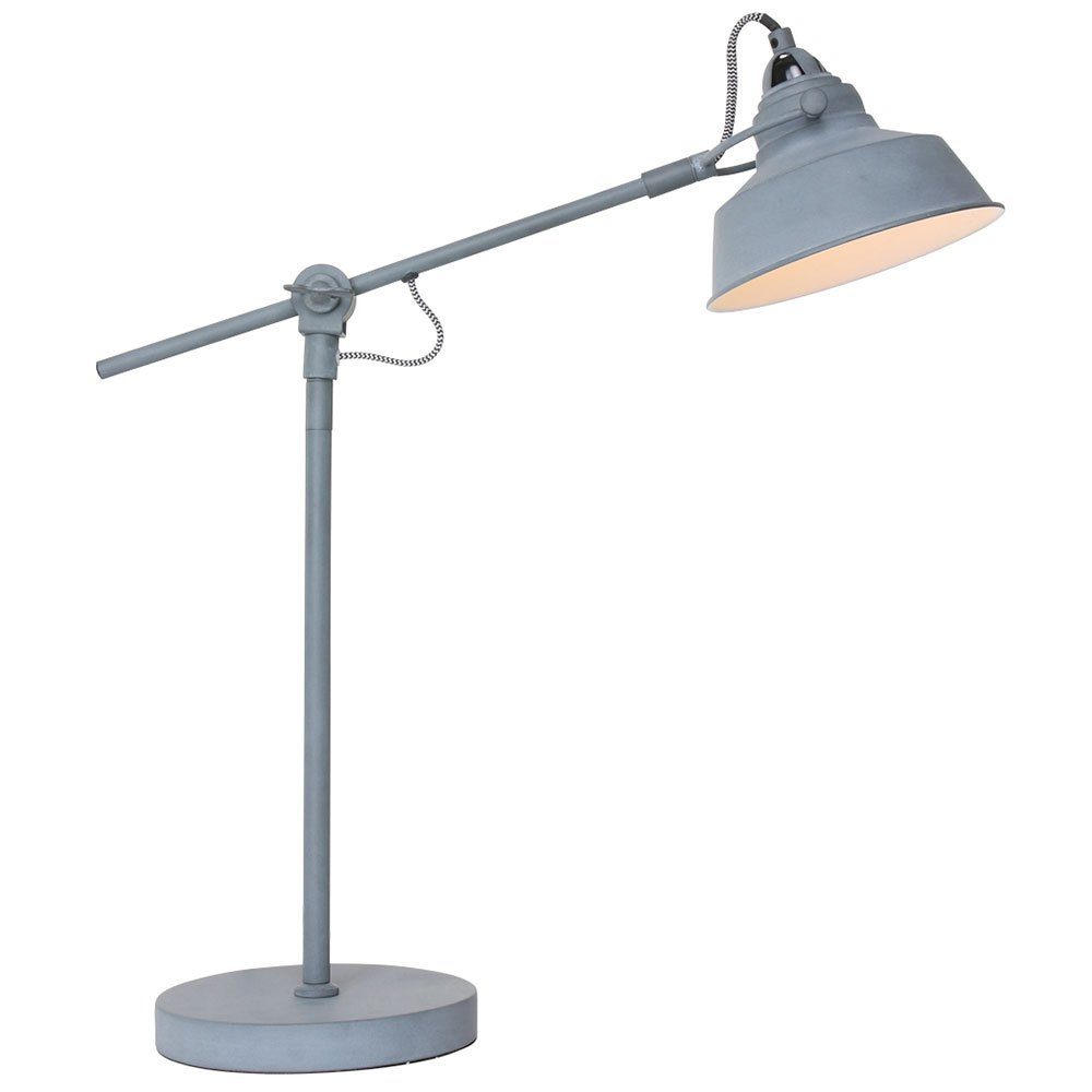 Steinhauer LIGHTING Tischleuchte, Leuchtmittel nicht inklusive, Retro Schreib Nacht Tisch Lampe grau Wohn Schlaf Zimmer Beleuchtung. € 59,99