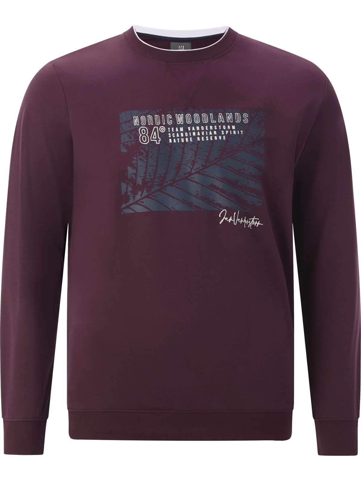 Jan Vanderstorm Sweatshirt LINDSKOV mit nordischem Aufdruck