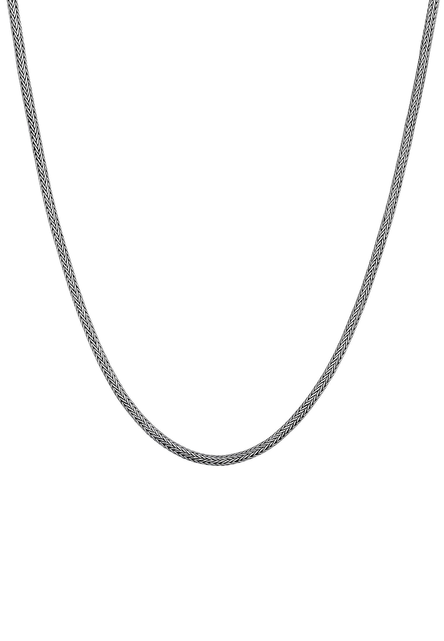 Kuzzoi Silberkette Herren 3mm für Anhänger Glieder 925 Sterling Silber Oxidiert