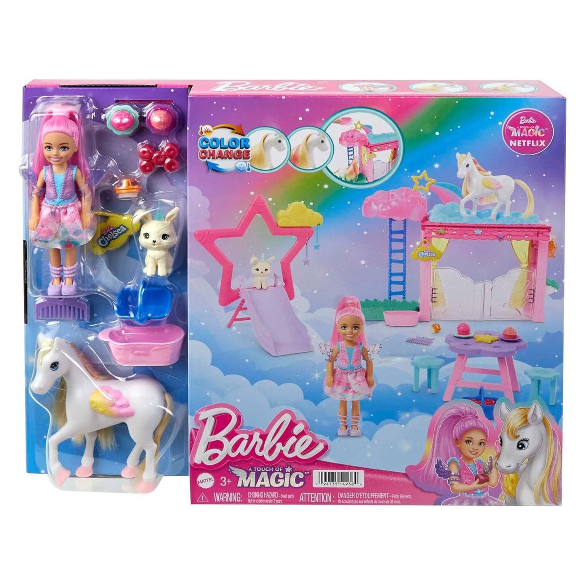 Mattel® Stehpuppe Mattel HNT67 - Barbie - A Touch of Magic - Chelsea & Pega günstig online kaufen
