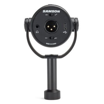 Samson Mikrofon Q9U (USB XLR Broadcast-Mikrofon), mit MBA28 Mikrofonarm und Kabel