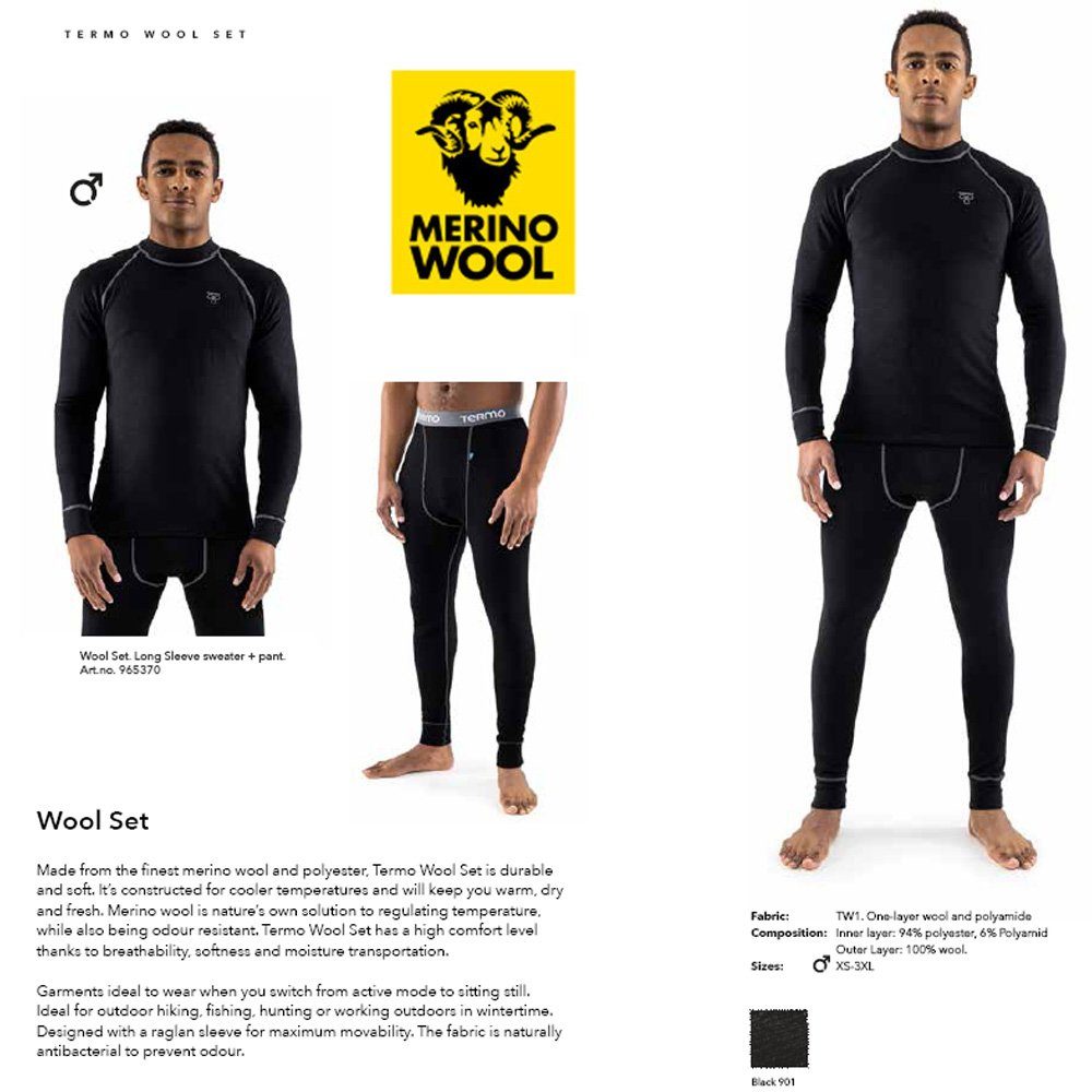 Termozeta Funktionsshirt TERMO - Merino Komplett Set - Herren Longshirt und günstig online kaufen