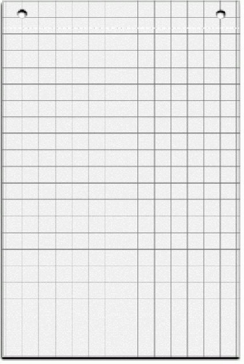 MAUL Flipchartblock Flipchart-Papier 67,5x98cm kariert 20 Blatt VE=5 Blöcke