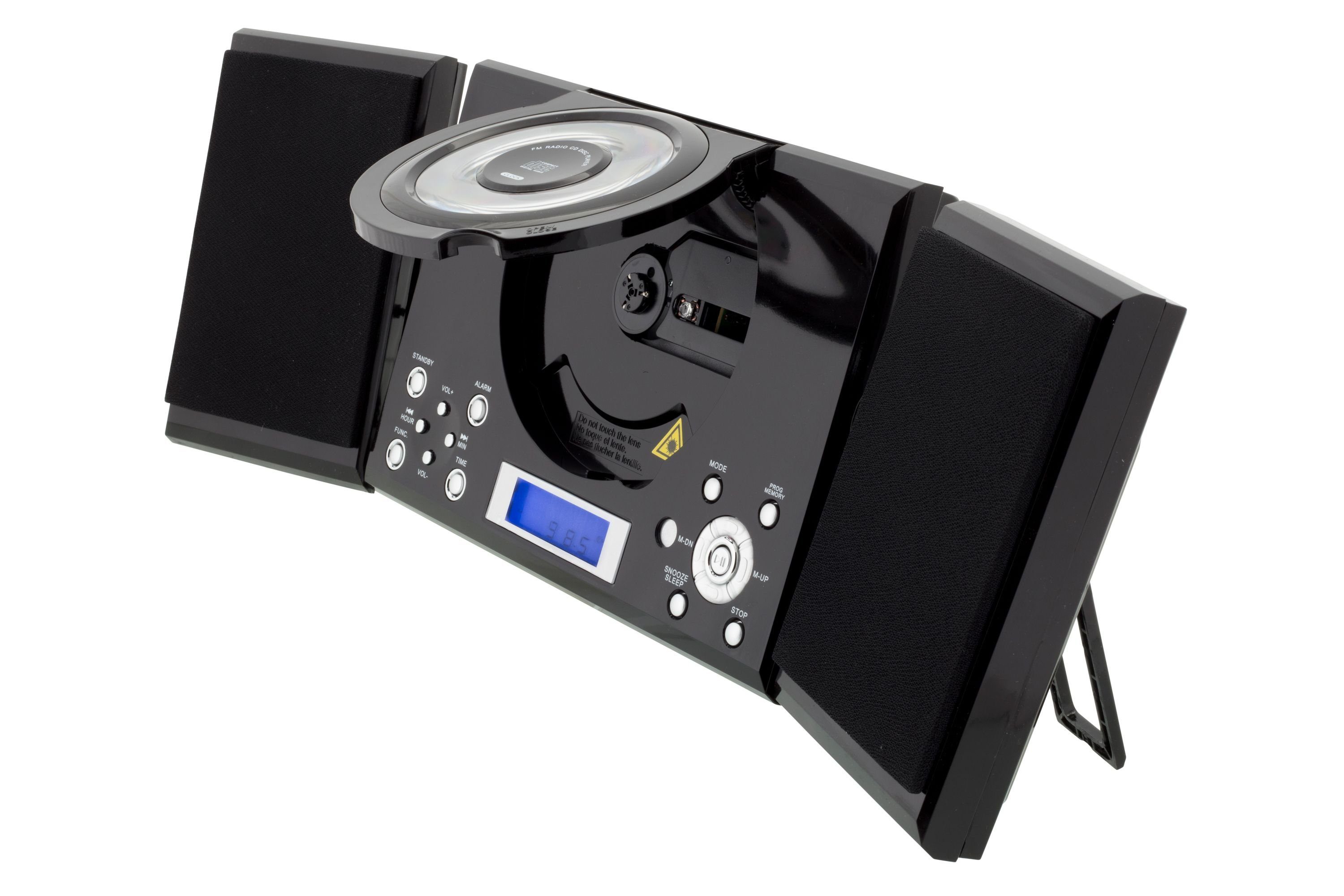 MC (UKW Kopfhöreranschluß Stereoanlage und AUX-IN) Microanlage 201 mit CD-Player, ROXX Radio,