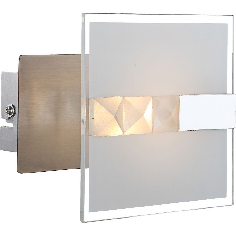 Beleuchtung verbaut, etc-shop Wandleuchte, Watt LED Leuchte Warmweiß, fest Wohnzimmer Glas LED-Leuchtmittel LED Lampe Wand 4,5