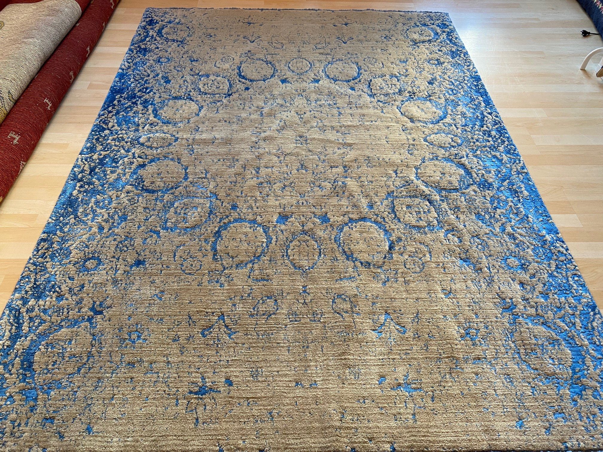 Isfahan Teppich, Designer Morgenlandbazar Orientteppich Perserteppich 235x173 Zibafarina Handgeknüpft