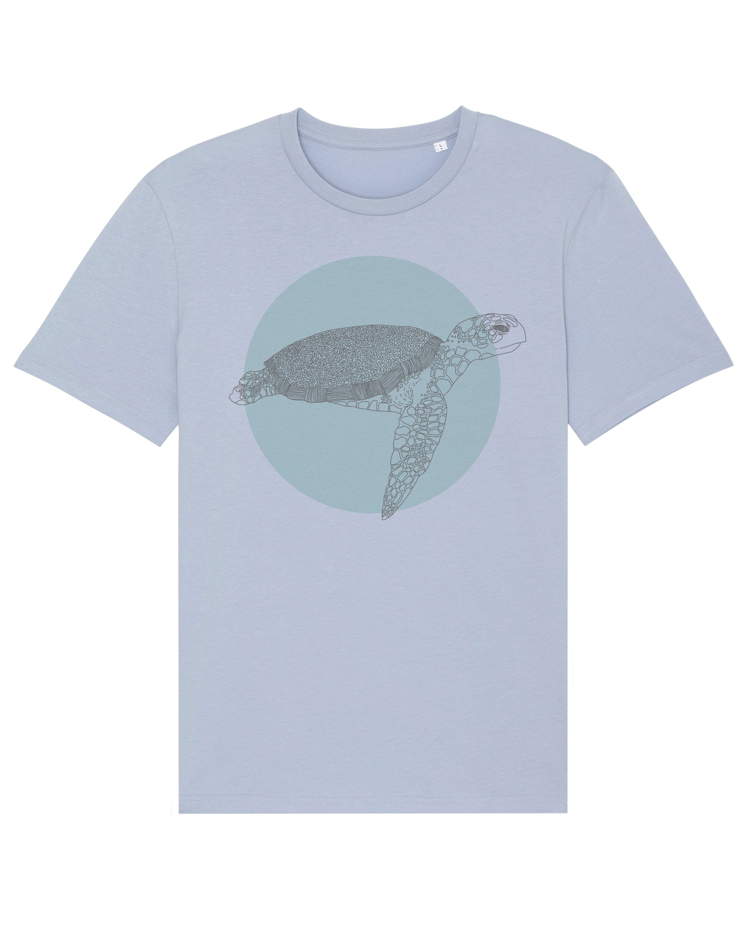 wat? Apparel Print-Shirt Meeresschildkröte (1-tlg) Serene Blue