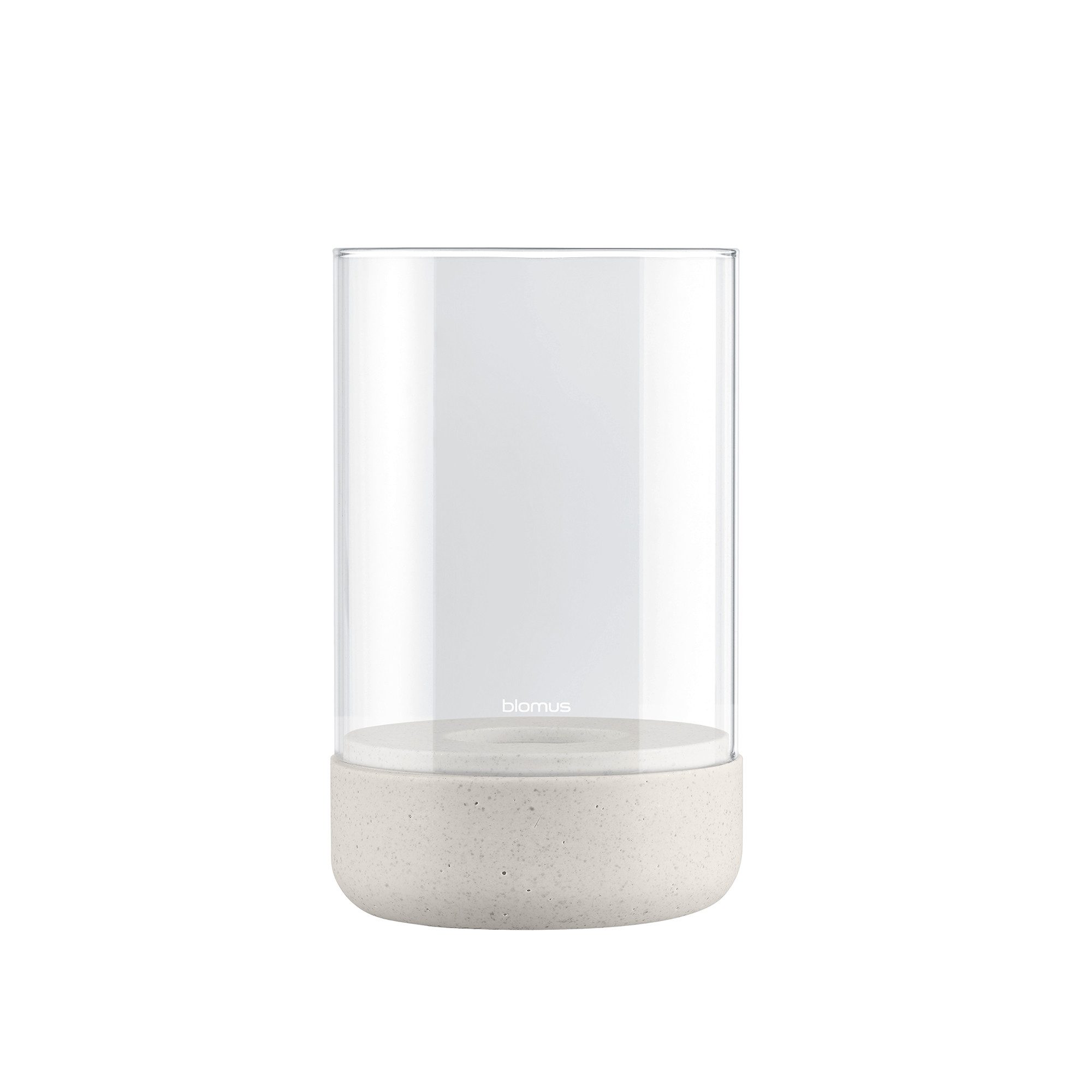 blomus Windlicht -CALMA- Glas Kerzenhalter, Stimmungslicht: modernes Deko-Design (SET, 1 St), Exklusive Betonoptik, Handgefertigt, Verschiedene Größen & Farben