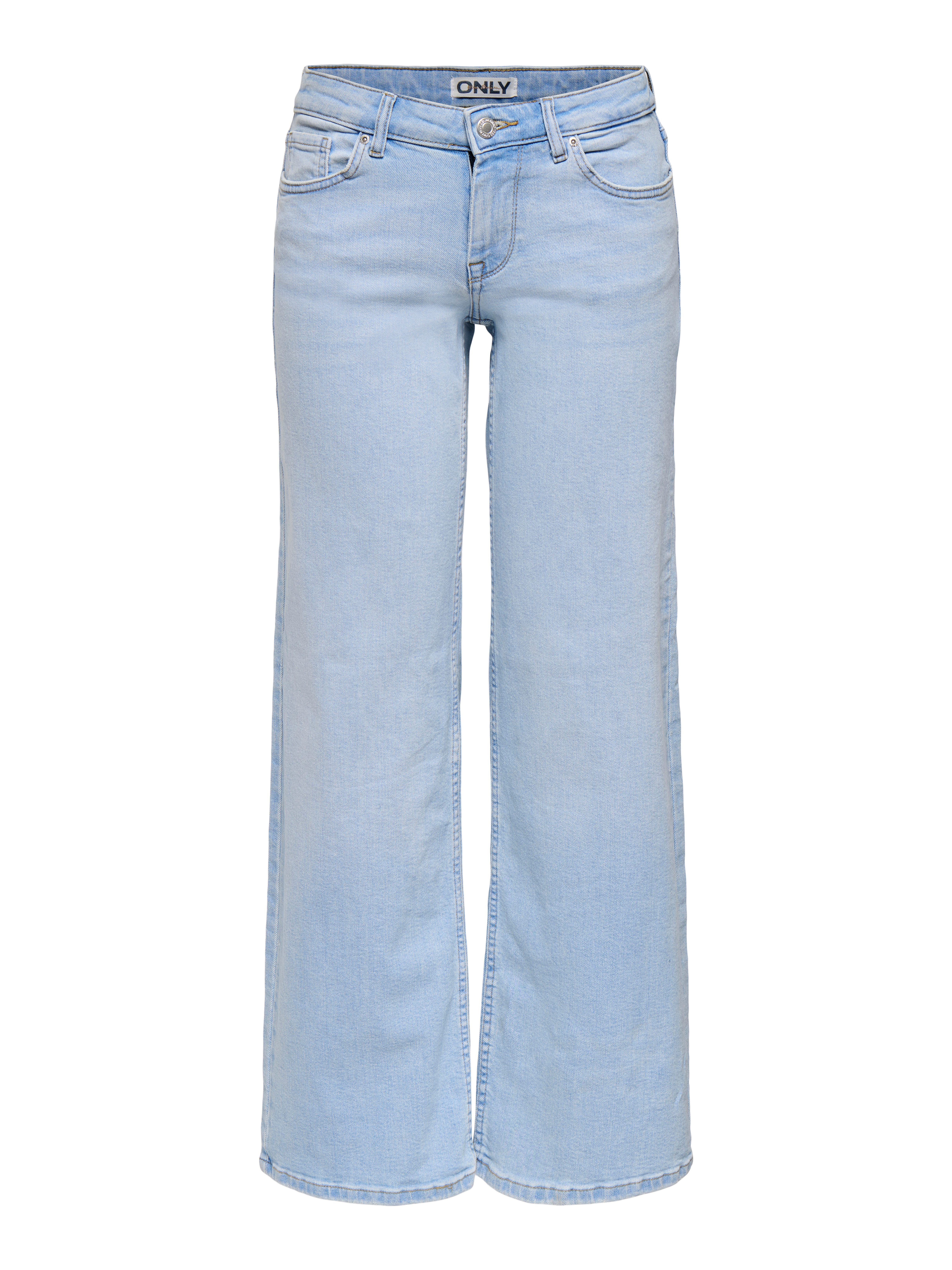 ONLY Low-rise-Jeans ONLJUDY – Wide-Leg-Jeans mit niedriger Leibhöhe unifarben, modisch, gerade, Denim, Eingrifftaschen