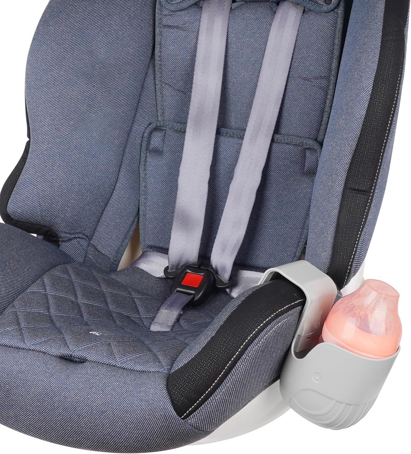 FELIXLEO Motorhalterung Universal Becherhalter für Autositze Kinderwagen Rollstuhl Grau 1 (1-St)