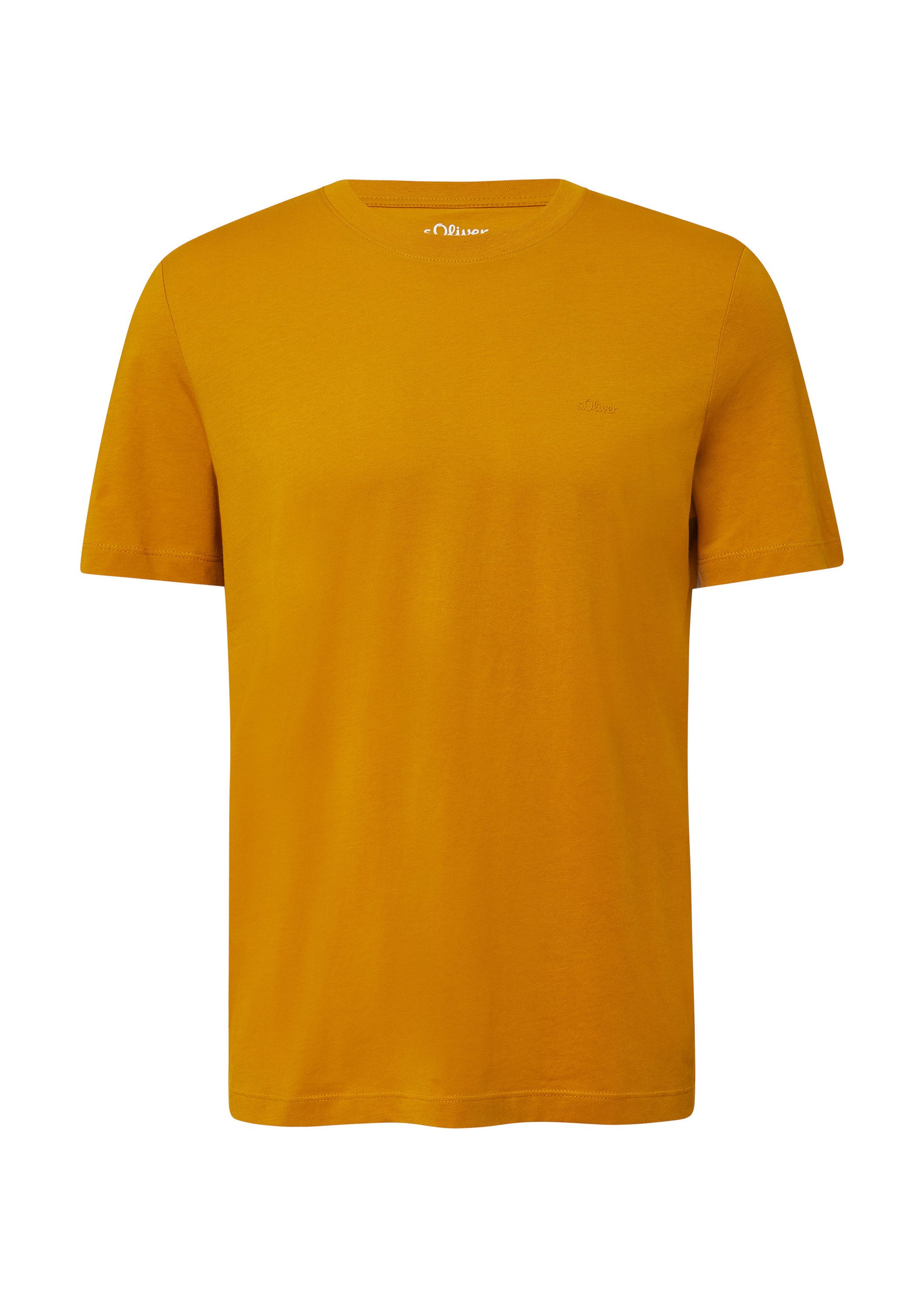 s.Oliver Kurzarmshirt T-Shirt Baumwoll-T-Shirt mit Logo-Print günstig online kaufen