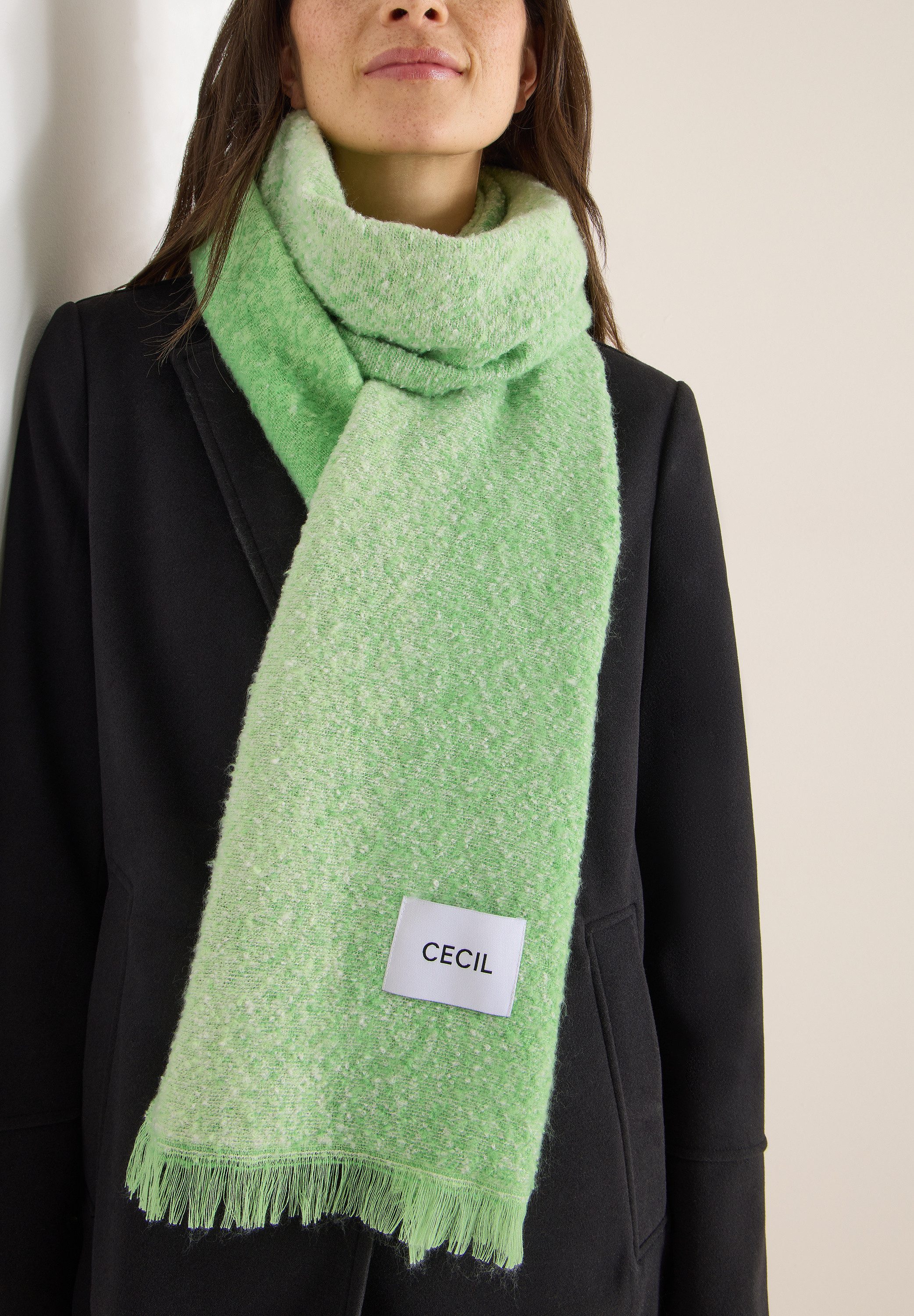 CECIL Schal, mit Fransen am Saum