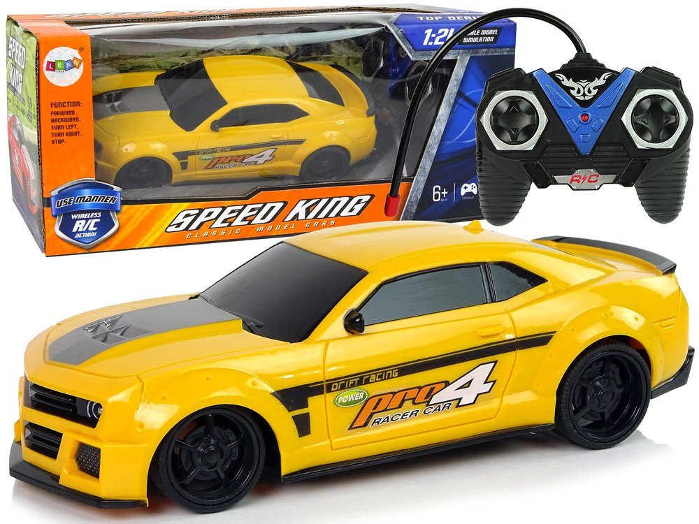 Wisam RC-Auto Ferngesteuerter Sportwagen 1:24 Racing Gelb Getönte Scheiben