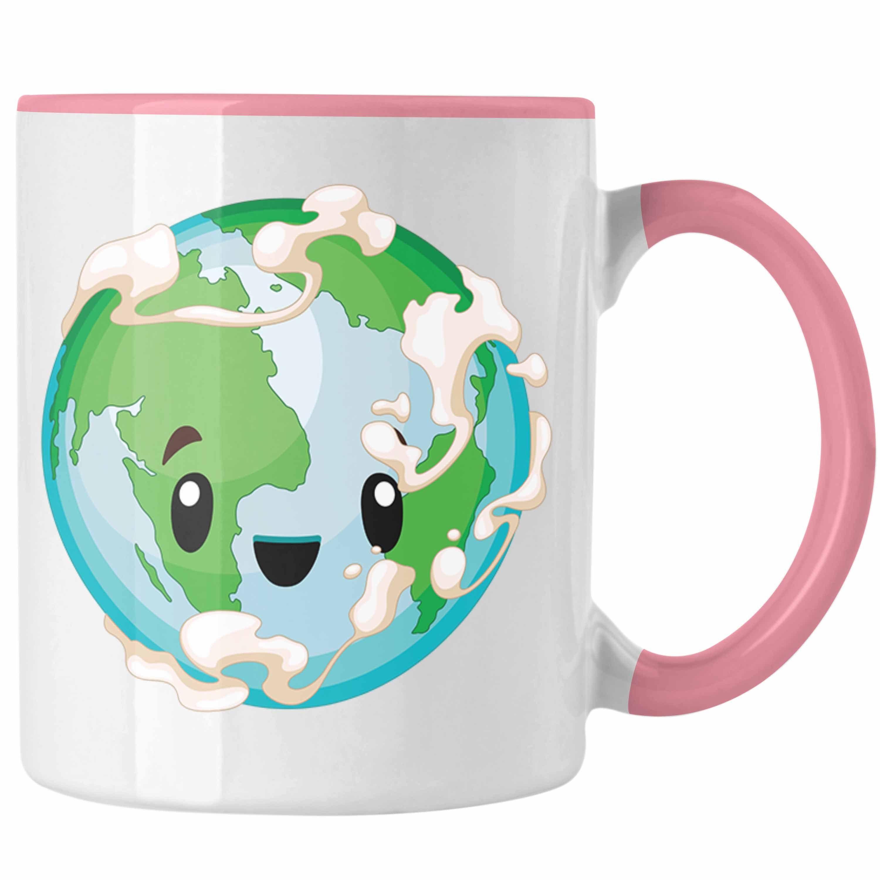 Trendation Rosa Umweltschutz-Fans für the Geschenk Save Earth Tasse Tasse Umweltbewusste