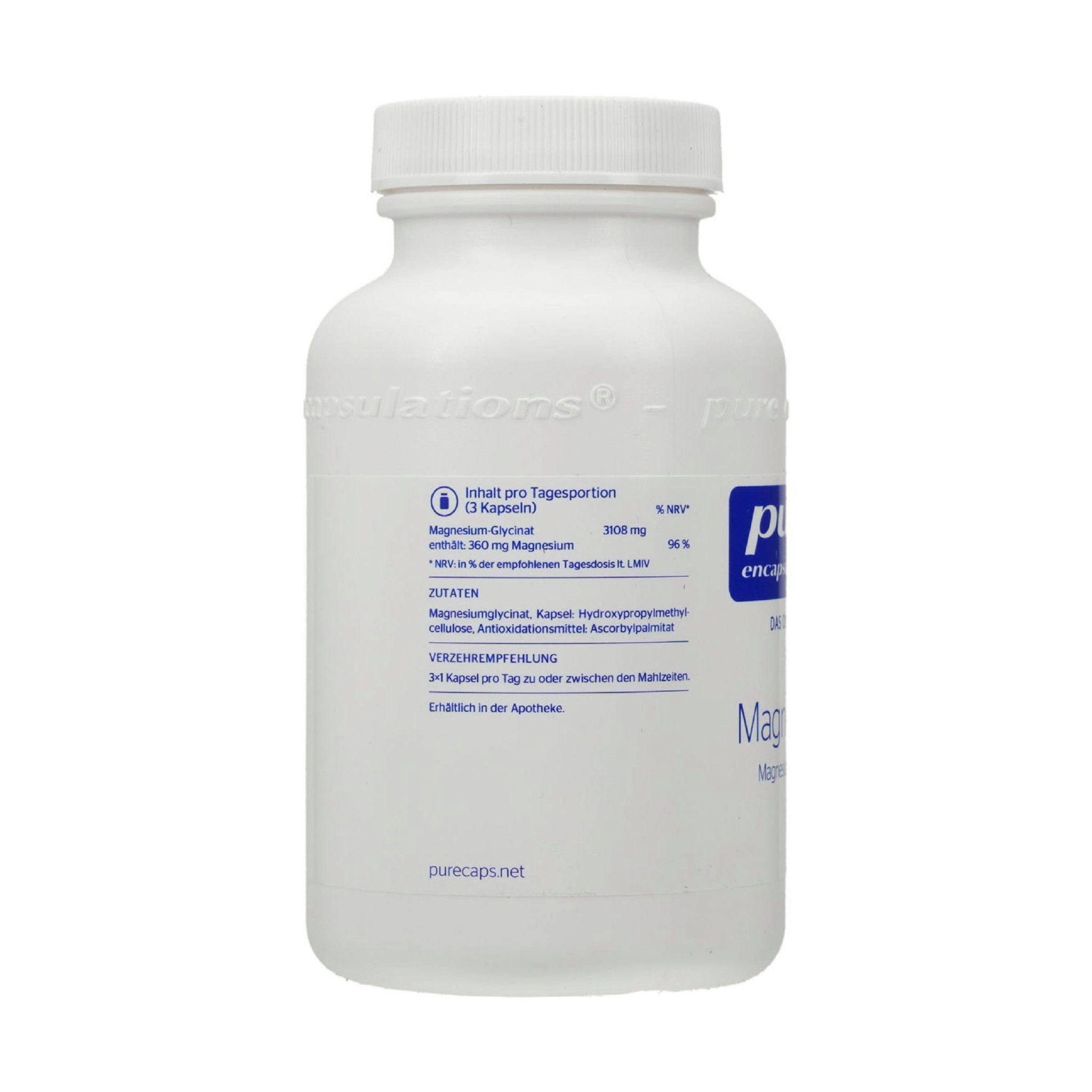 pro medico GmbH PURE ENCAPSULATIONS Magnesium Magn.Glycinat Kapseln Kapsel
