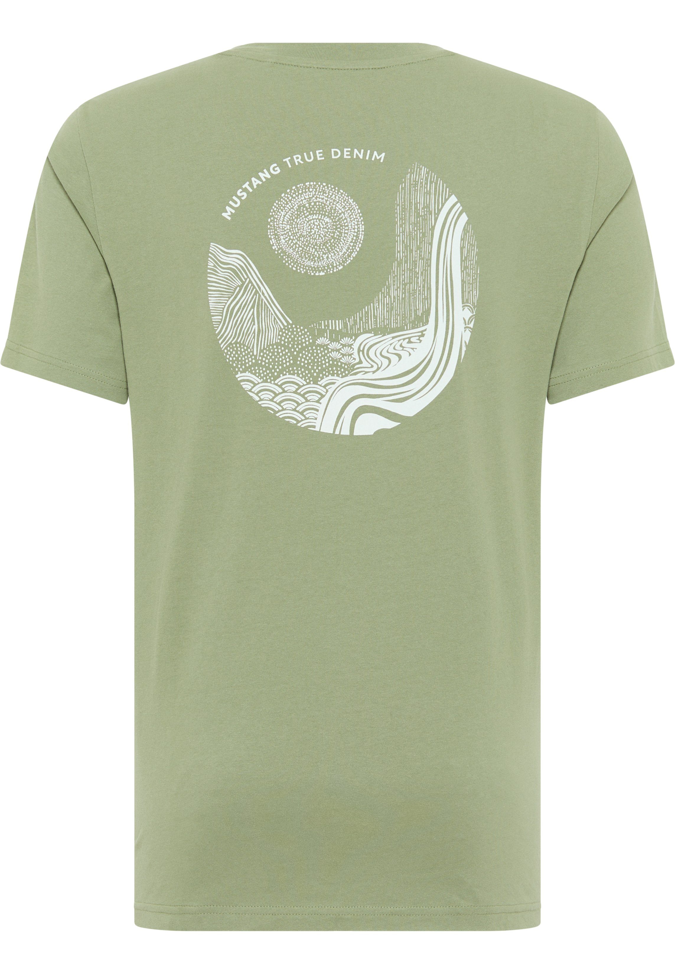 Print C T-Shirt MUSTANG Style grün Alex