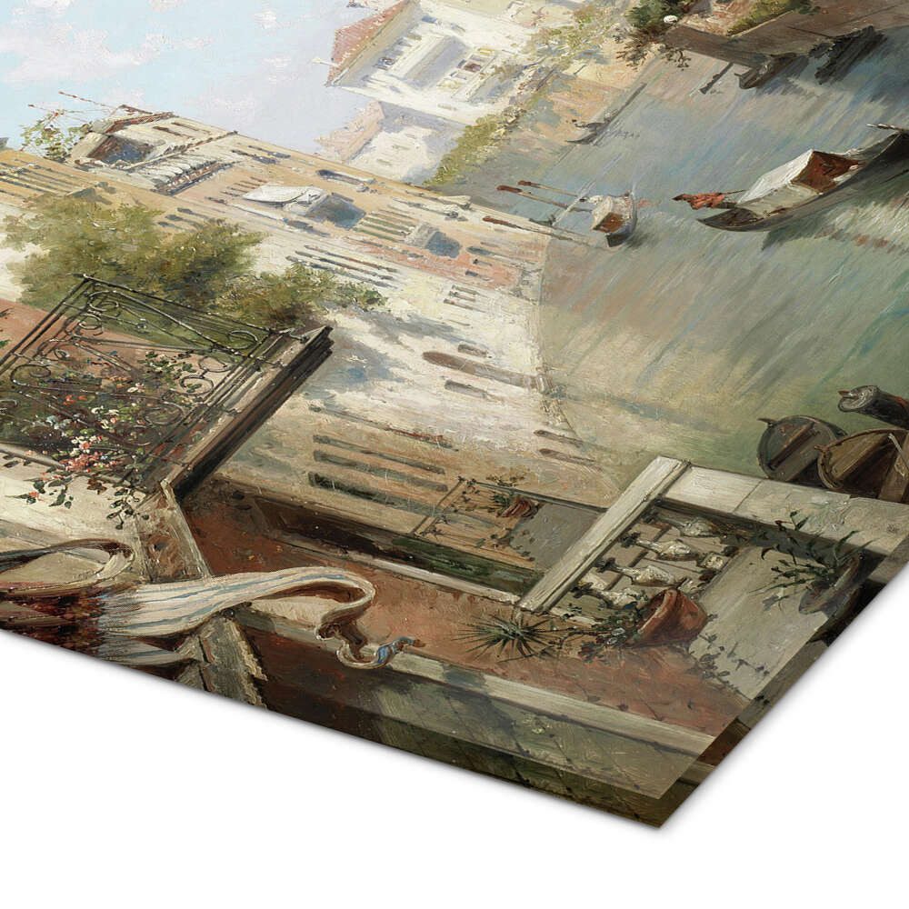 Posterlounge Wandbild Canale San Barnaba, Venedig, Franz Richard Unterberger, erhältlich als Poster, Leinwandbild, Wandsticker oder Acrylglasbild