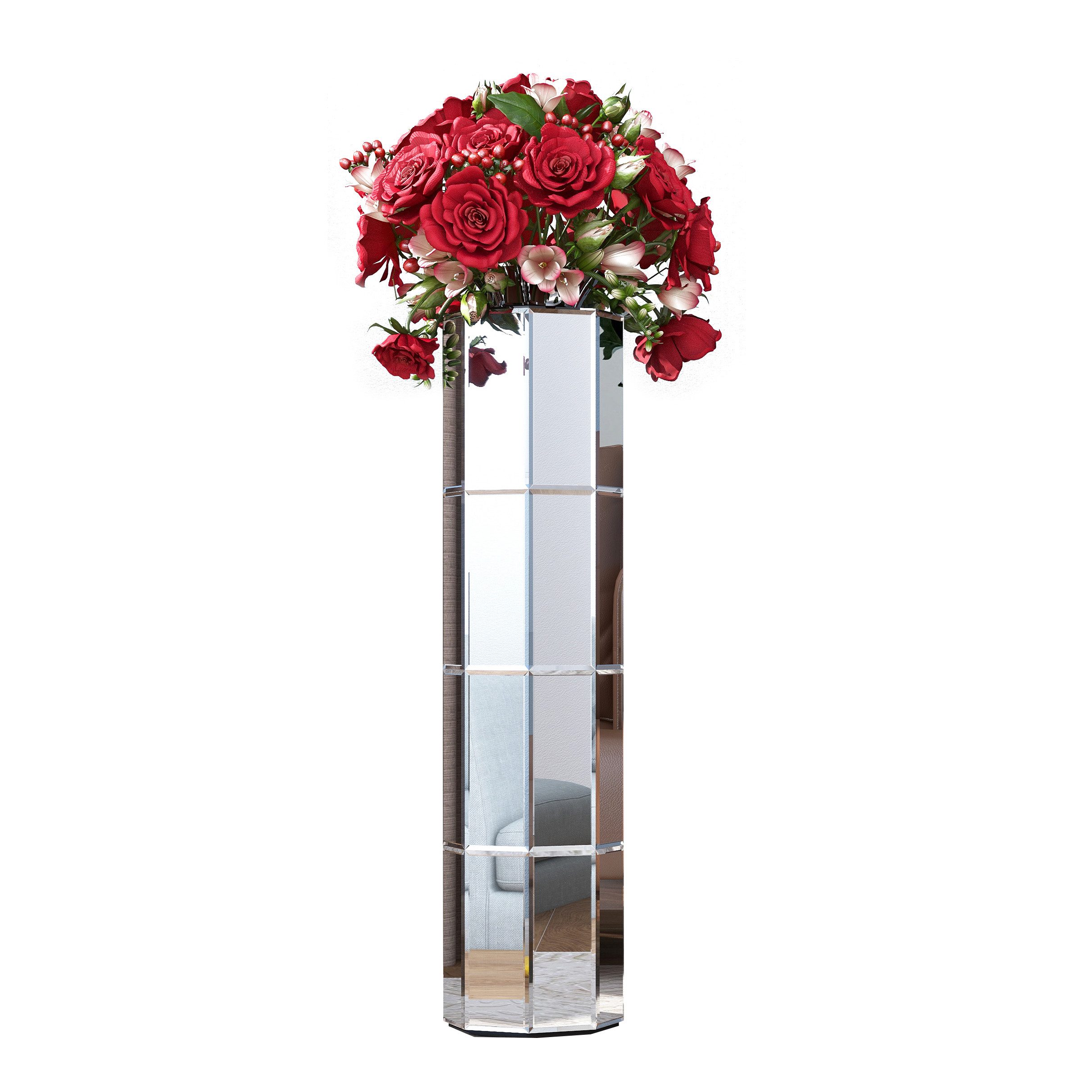 Yorbay Bodenvase aus rechteckigen Spiegeln – günstig online kaufen