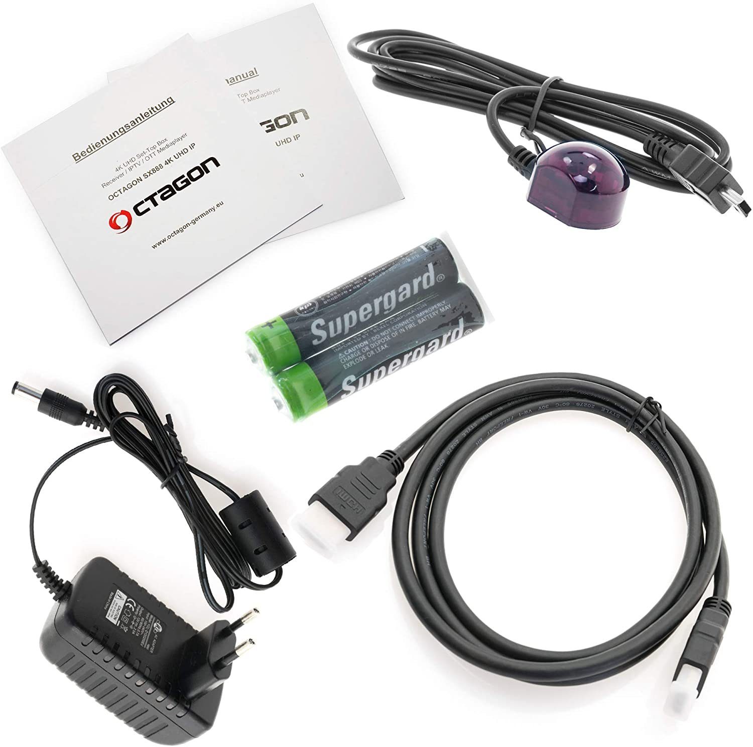 HEVC H.265 UHD SX888 4K Wifi Stick + 300 Mbits Box OCTAGON Streaming-Box Set-Top IPTV IP