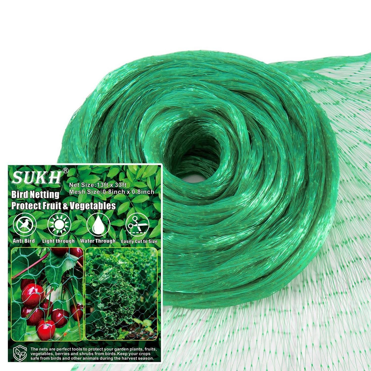 LuxusKollektion Schutznetz Vogelnetz 4x10m engmaschig, BxL: 3.96x10.06 m