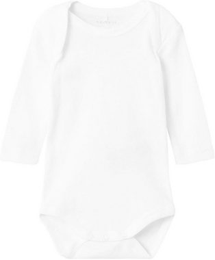 Name It Schlafanzug NBNBODY 2P LS SOLID WHITE NOOS (Set, 2 tlg)