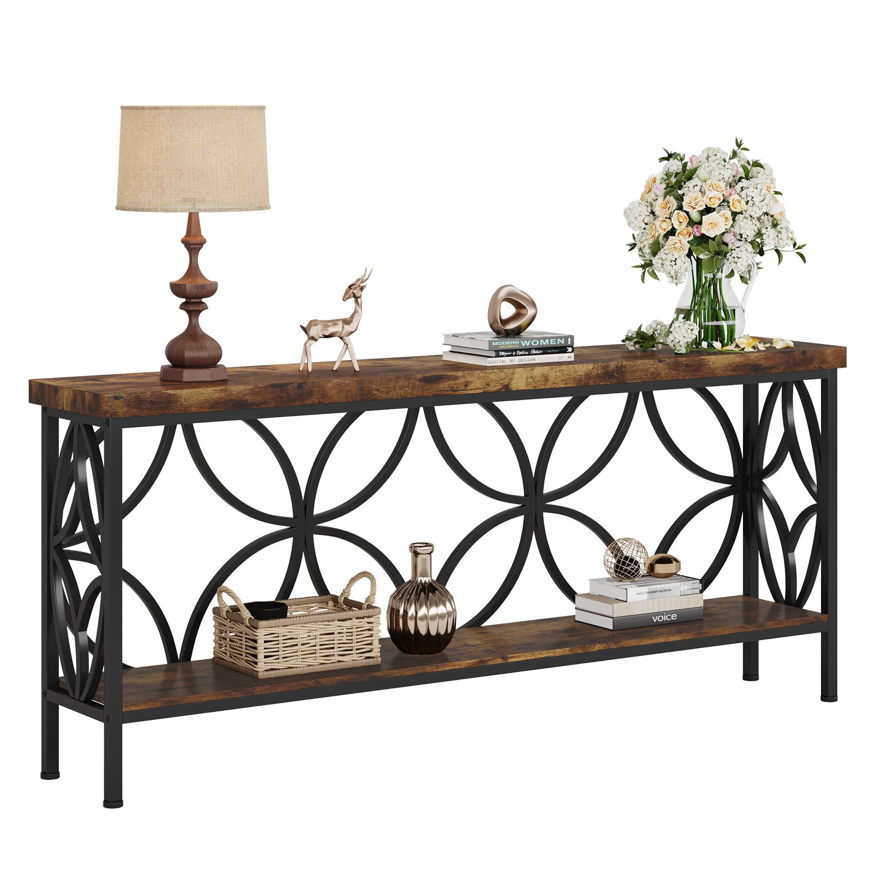 Tribesigns Konsolentisch Schmaler Konsolentisch, 160 cm langer Sofatisch hi günstig online kaufen