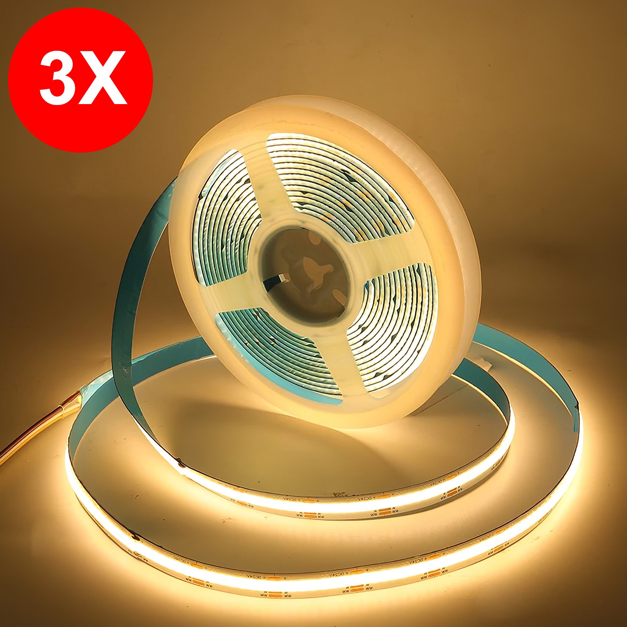 Oraymin Lichtleiste LED-Streifen 3000K Warmweiß, Selbstklebend günstig online kaufen