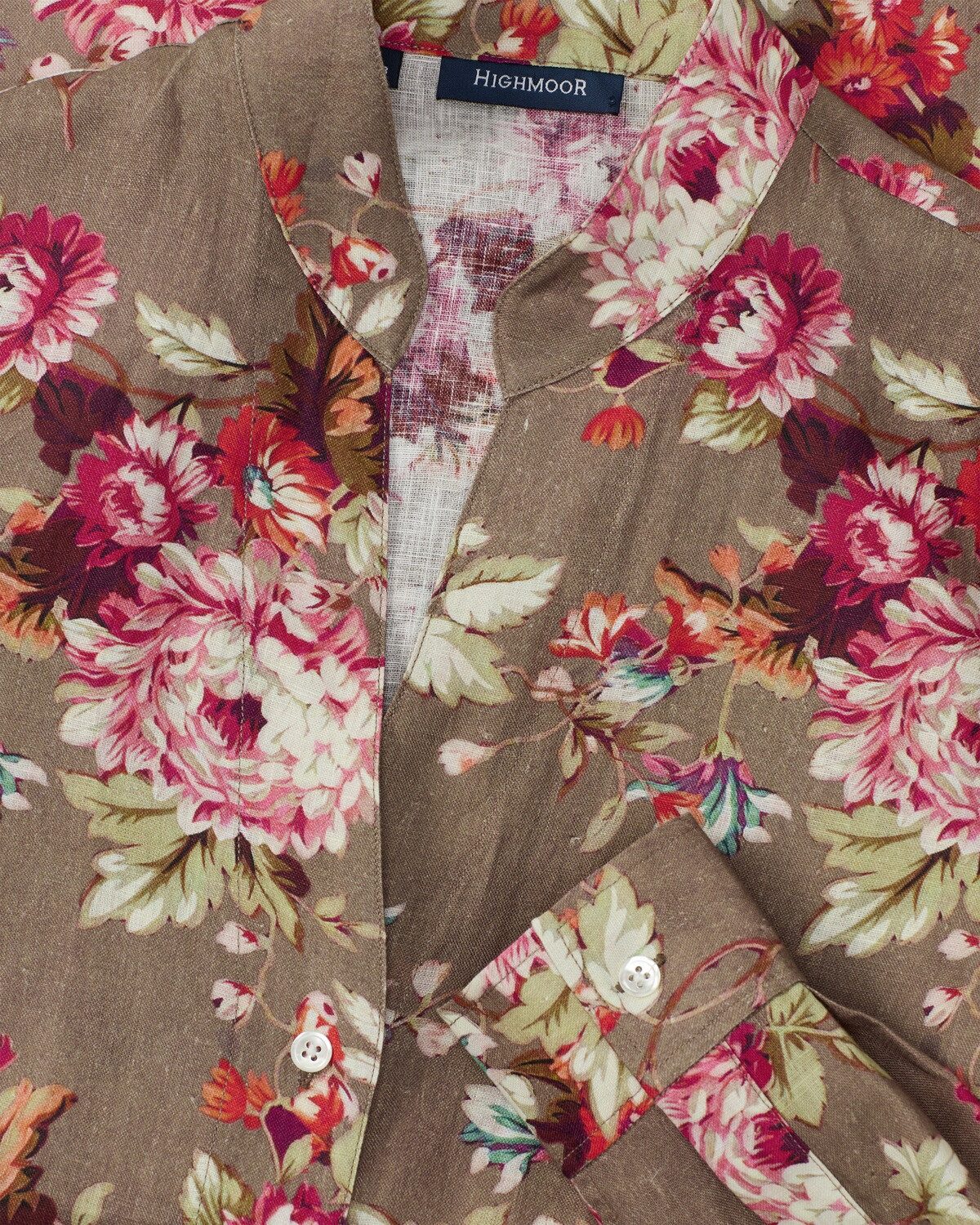 Highmoor Langarmbluse Leinenbluse