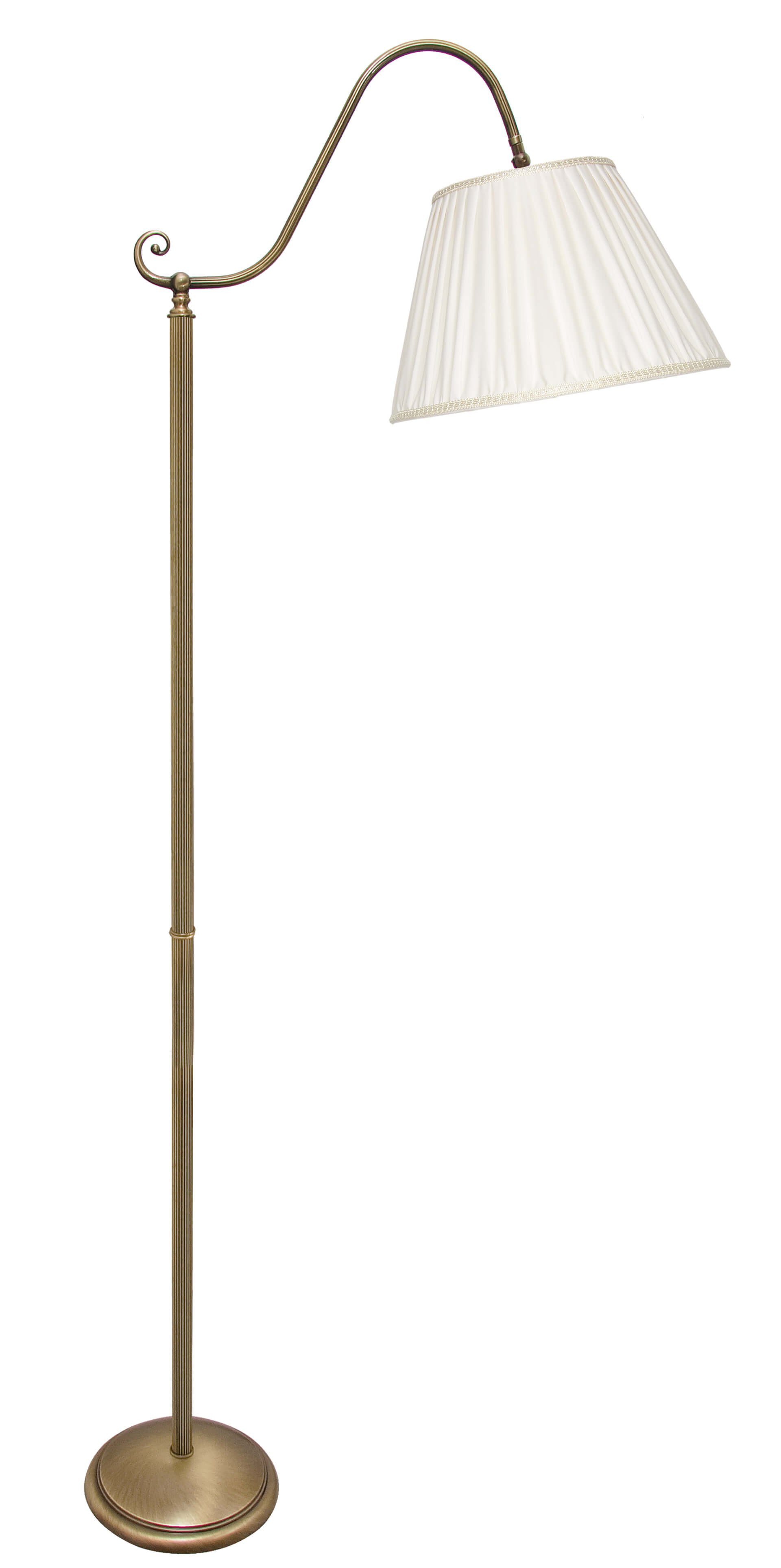 Licht-Erlebnisse Stehlampe FLOOR LAMP, ohne Leuchtmittel, Stehleuchte Wohnzimmer Messing Klassisch E27 H:162cm Premium Qualität