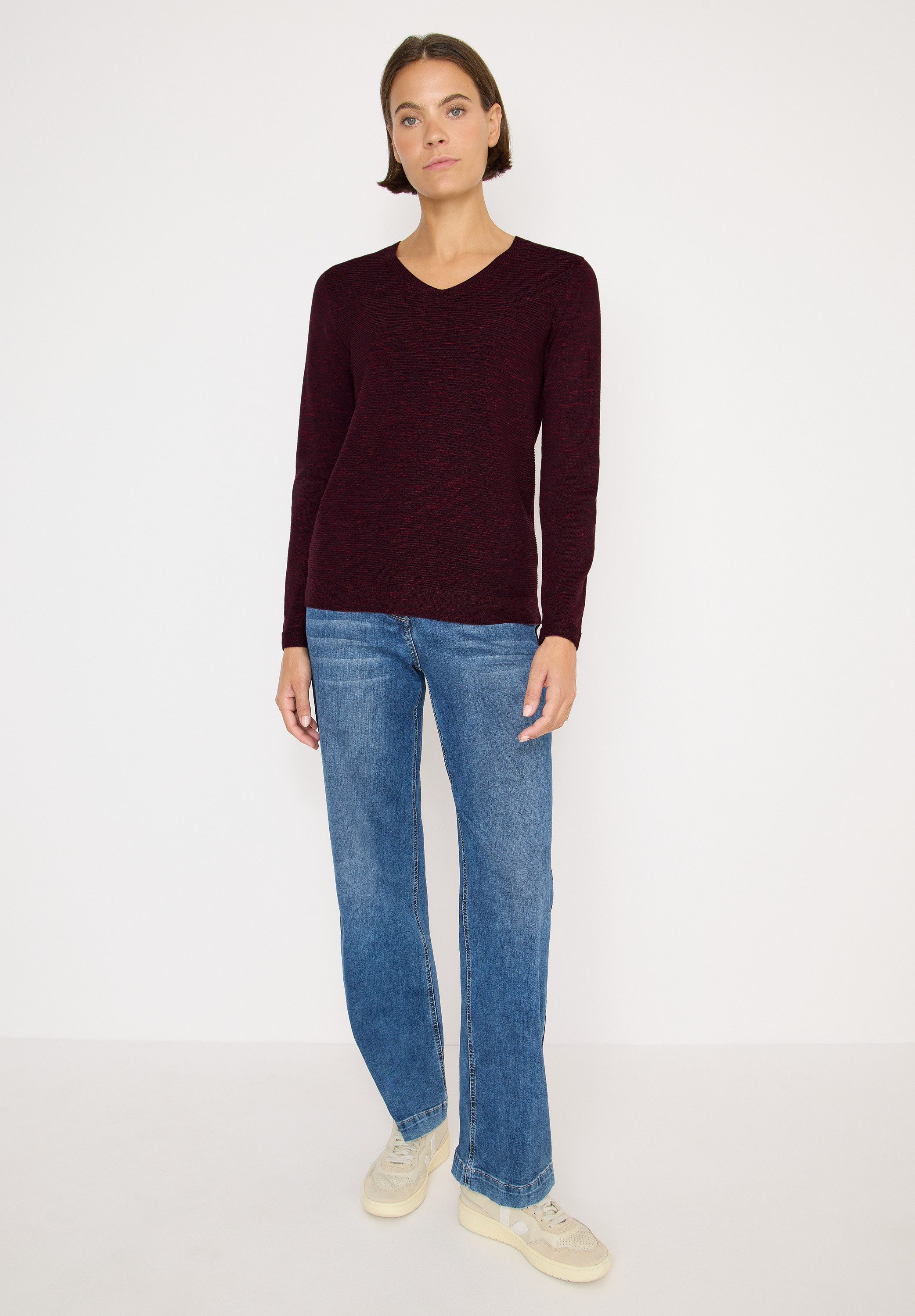 CECIL Strickpullover im Melange Look