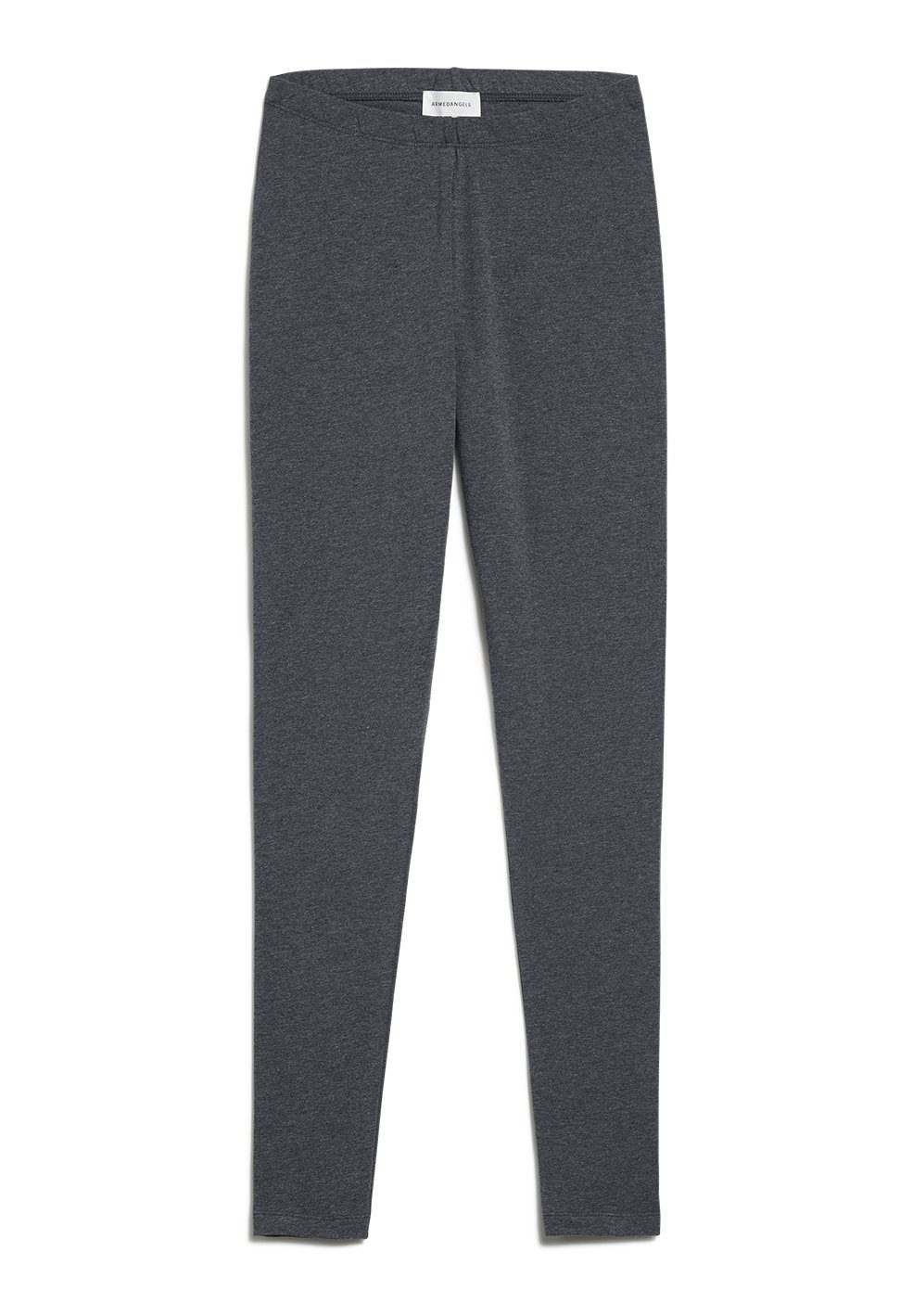 Leggings Bund Sporthose SHIVAA Mix Fitted melange Bio-Baumwoll (1-tlg) grey Damen Armedangels aus dark elastischer