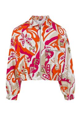 AENGELS Blouson Blouson mit Retro-Print mit Taschen