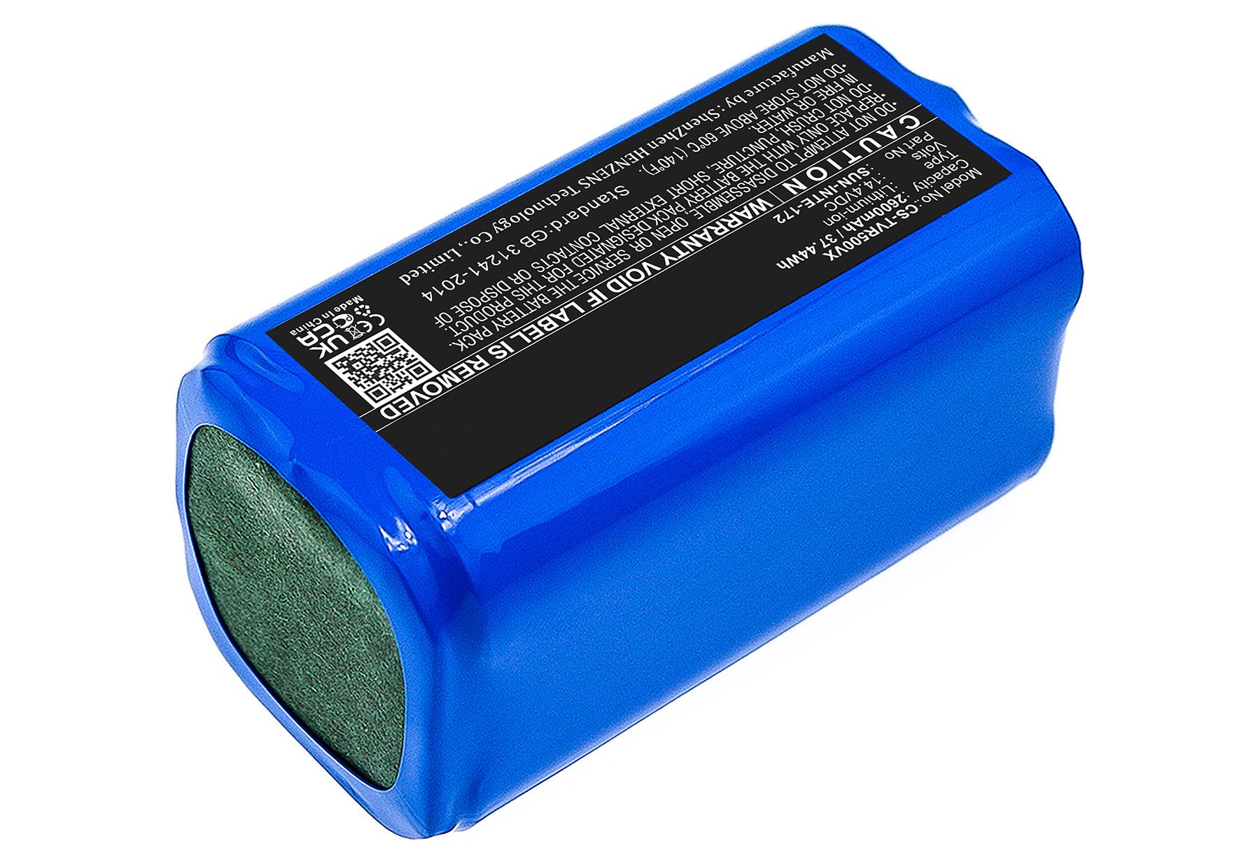 PowerSmart H18650CH-4S1P Staubsauger-Akku für Ionvac SmartClean 2000, Ionvac SmartClean V4, Pure Clean PUCRC660 PUCRC675 PUCRC850, Denkee DK600 Li-ion 2600 mAh (14,4 V)