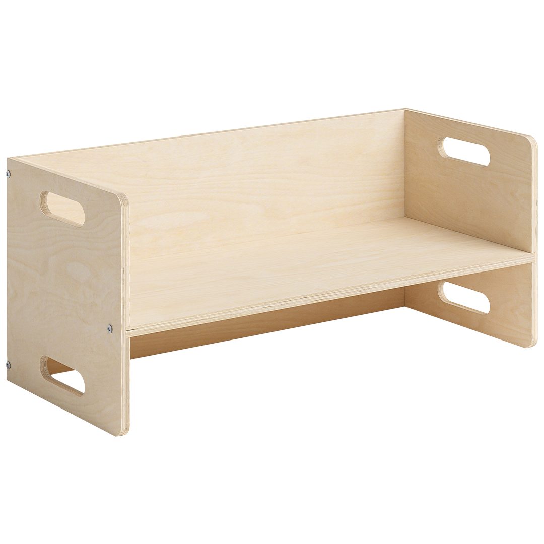 Bellabino Kindersitzgruppe Aki, 3 verschiedene Sitzhöhen, (1x Bank), natur unbehandelt, 2in1 als Sitz oder Tisch nutzbar