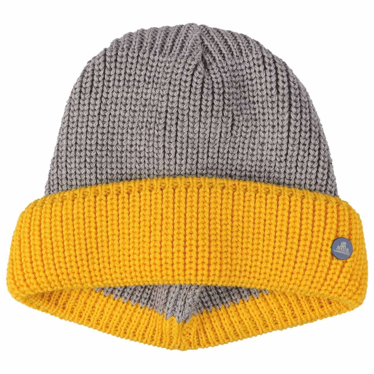 Hammaburg Schiebermütze (1-St) Dockercap mit Umschlag, Made in Italy