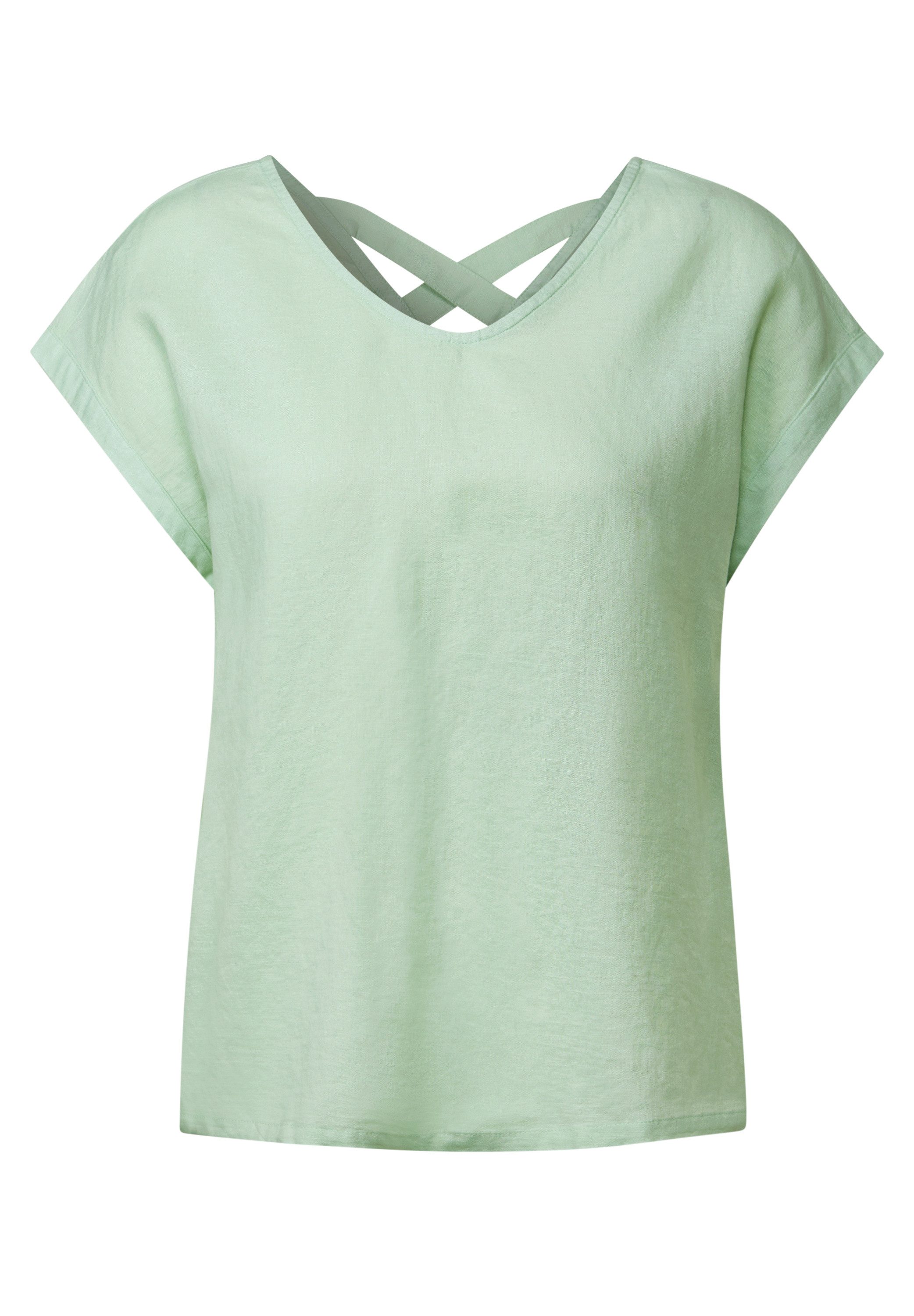 STREET ONE Shirtbluse aus elastischem Materialmix