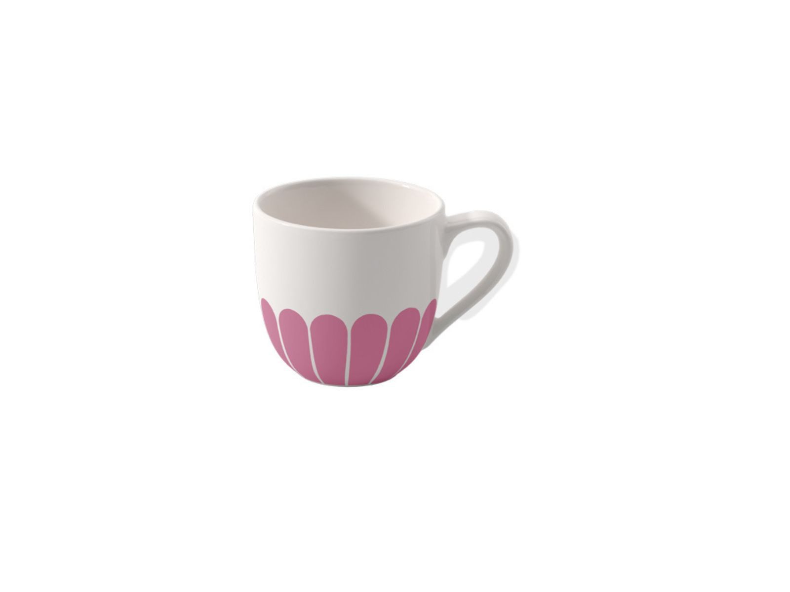 Villeroy & Boch Espressotasse Fleur cassis Espressotasse 0,07l Set6, Premium Porcelain