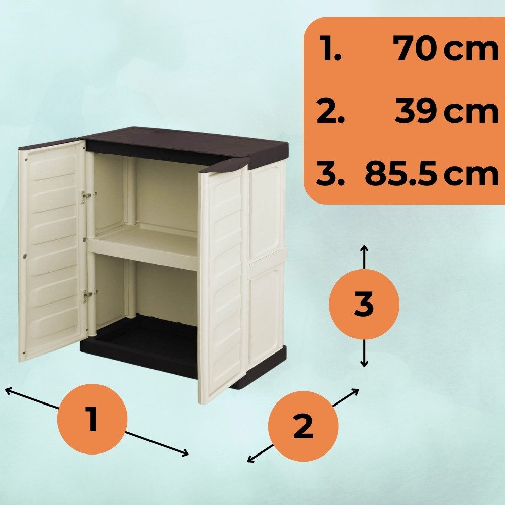 GarPet Garten-Geräteschrank Gartenschrank Kunststoff Geräteschrank Wetterfe günstig online kaufen