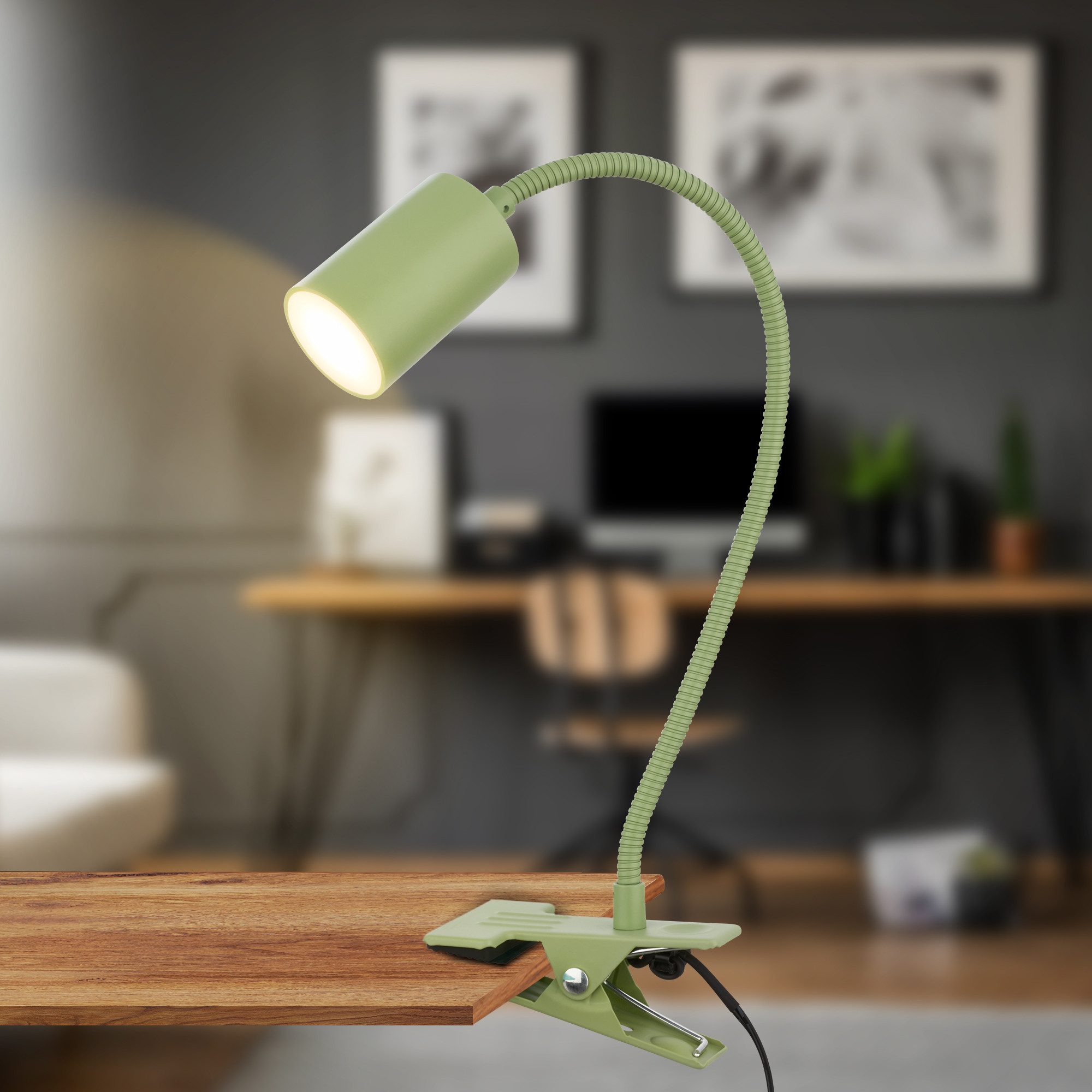 Briloner Leuchten Wandleuchte LED Schreibtischlampe Leselampe Home Office B günstig online kaufen
