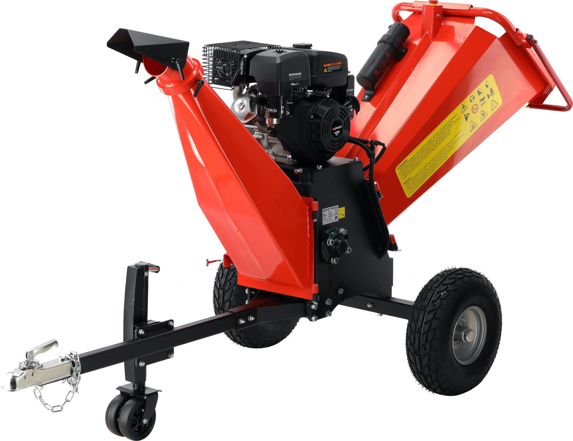 Yato Messerhäcksler Benzin Gartenhäcksler 9kW / 12,24PS Schnittstärke bis 150mm